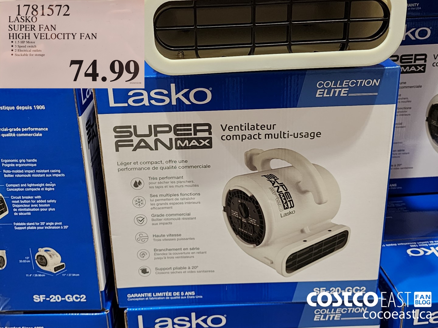 1781572 LASKO SUPER FAN HIGH VELOCITY FAN $74.99