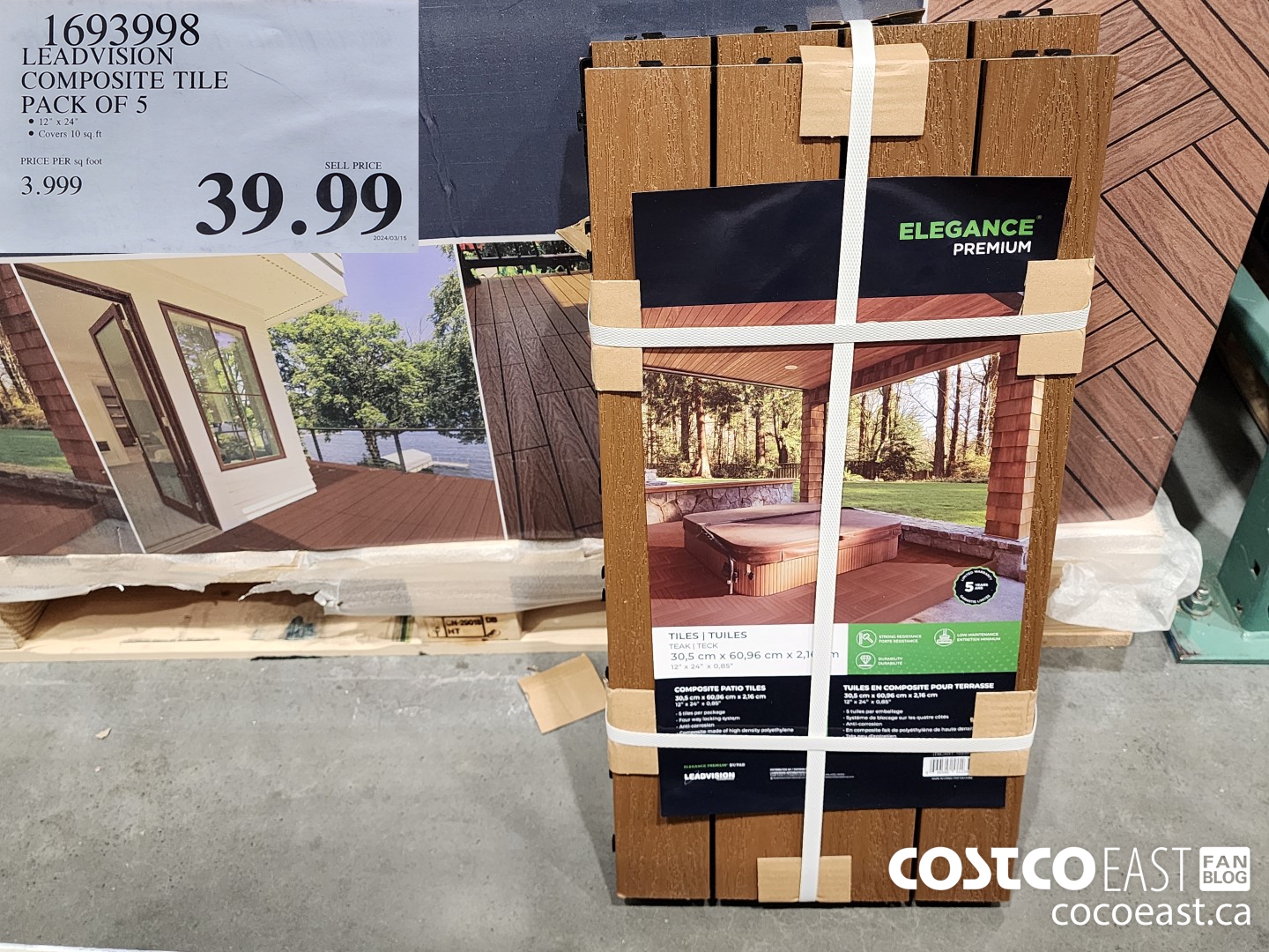 1693998 LEADVISION COMPOSITE TILE PACK OF 5 $39.99