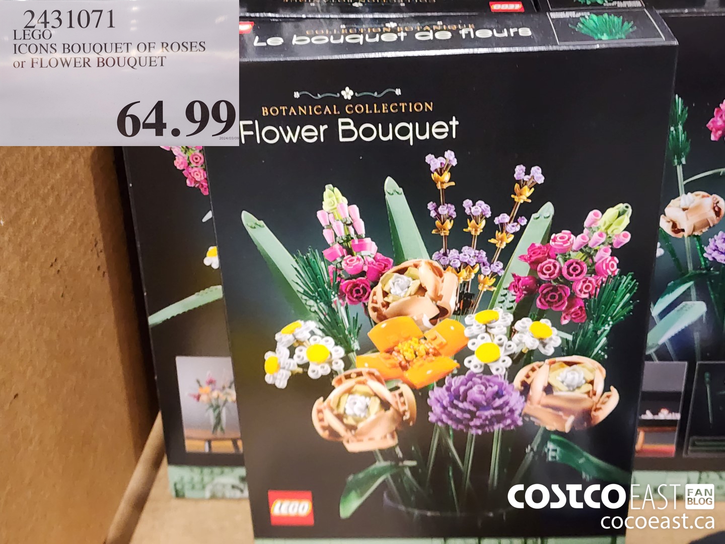 2431071 LEGO ICONS BOUQUET OF ROSES or FLOWER BOUQUET $64.99