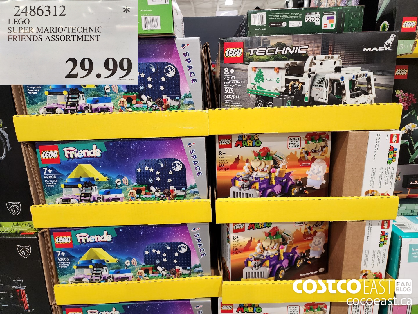 2486312 LEGO SUPER MARIO/TECHNIC FRIENDS ASSORTMENT $29.99