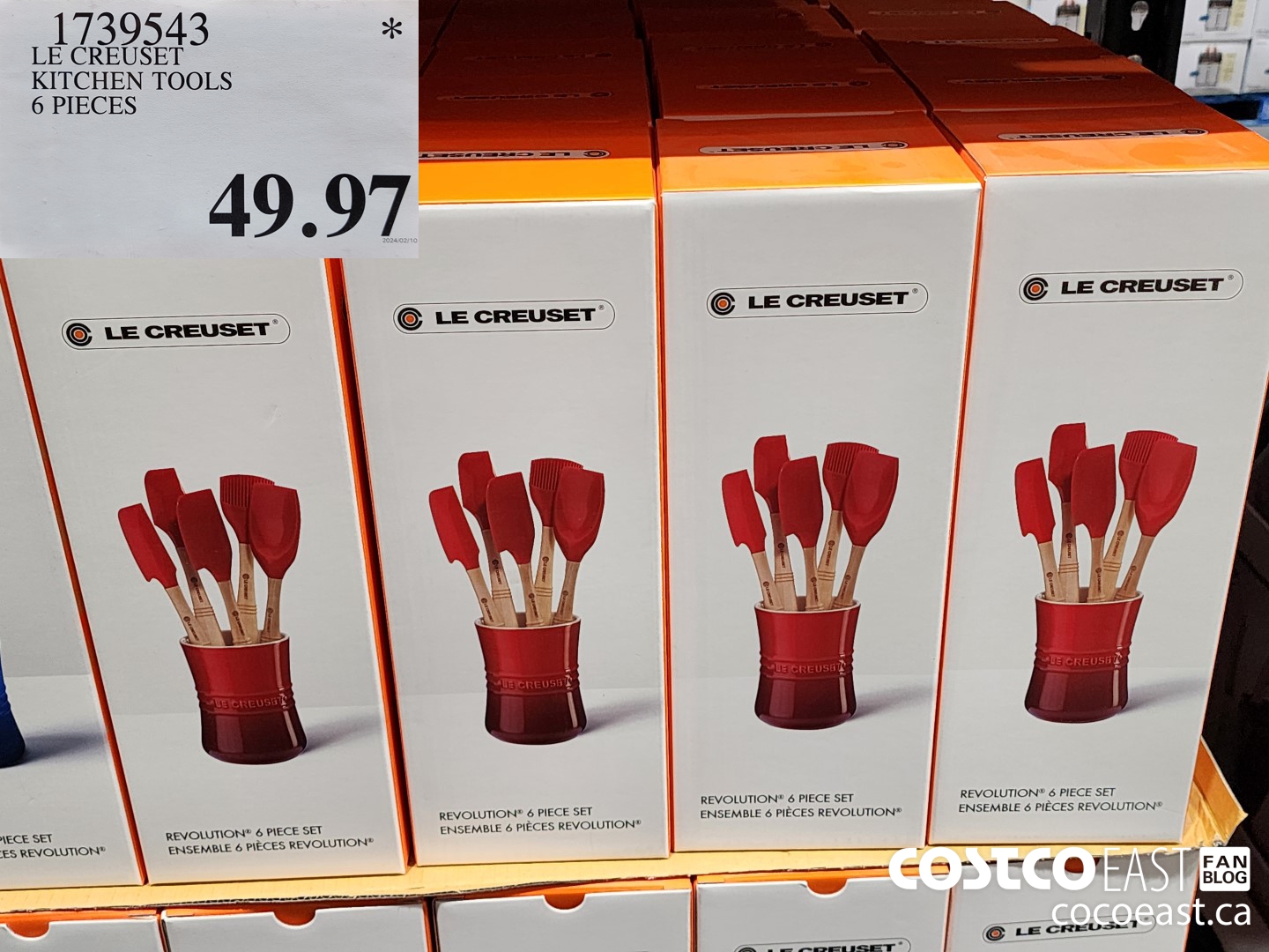 1739543 LE CREUSET KITCHEN TOOLS 6 PIECES $49.97