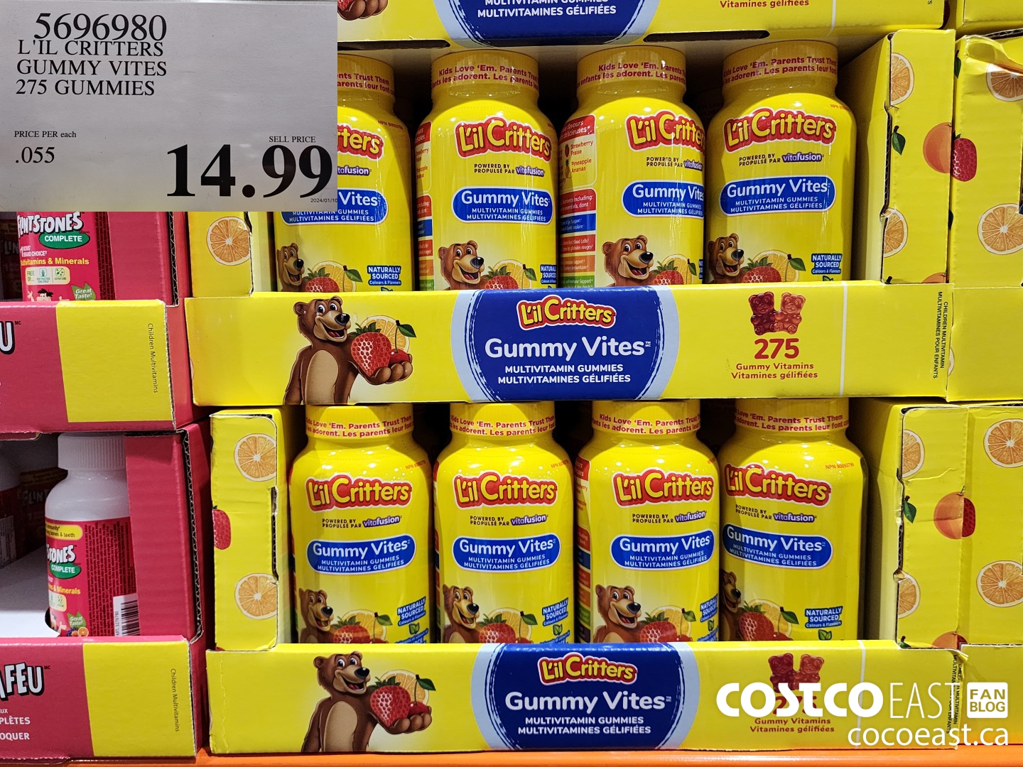 5696980 L'IL CRITTERS GUMMY VITES 275 GUMMIES $14.99