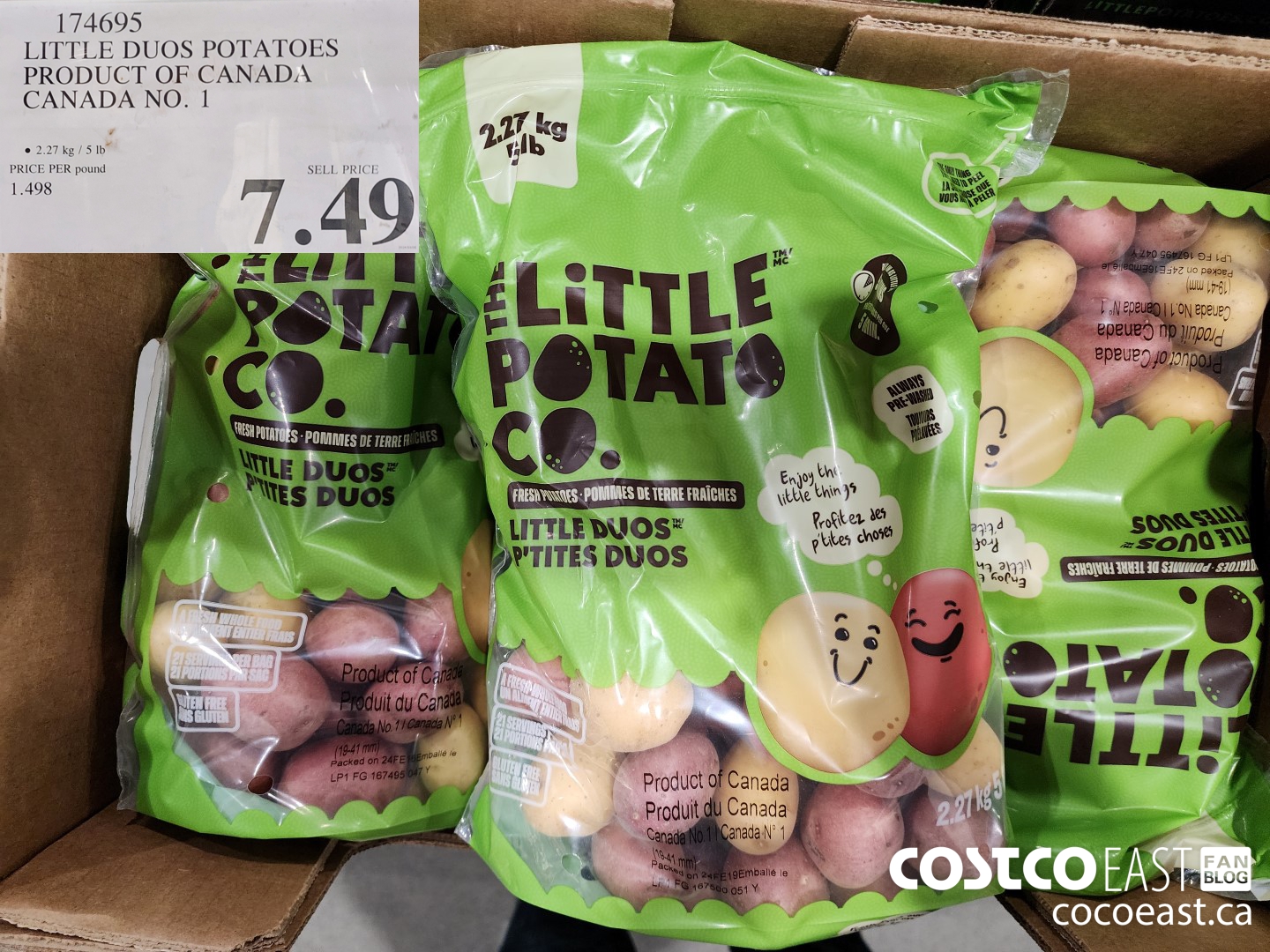 174695 LITTLE DUOS POTATOES PRODUCT OF CANADA CANADA NO.1 $7.49