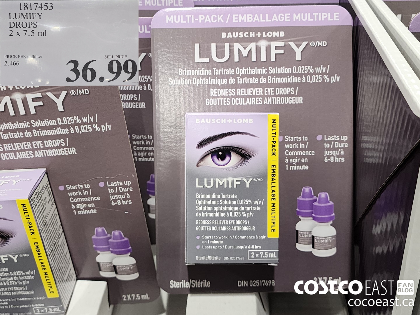 1817453 LUMIFY DROPS 2 X 7.5 ML $36.99