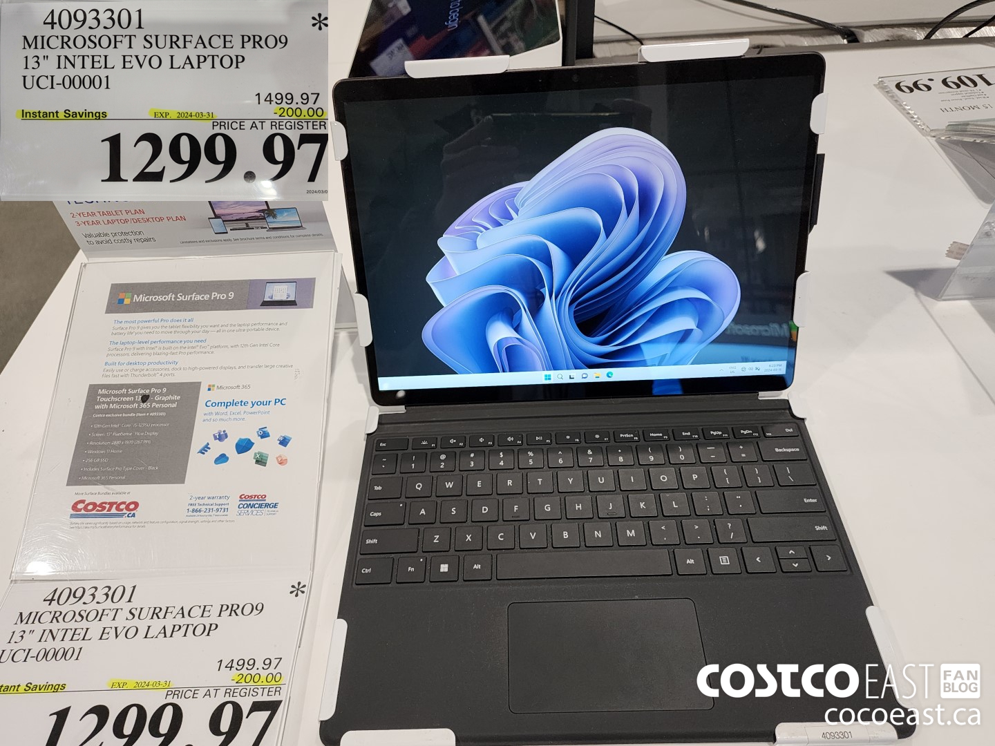 4093301 MICROSOFT SURFACE PRO9 13