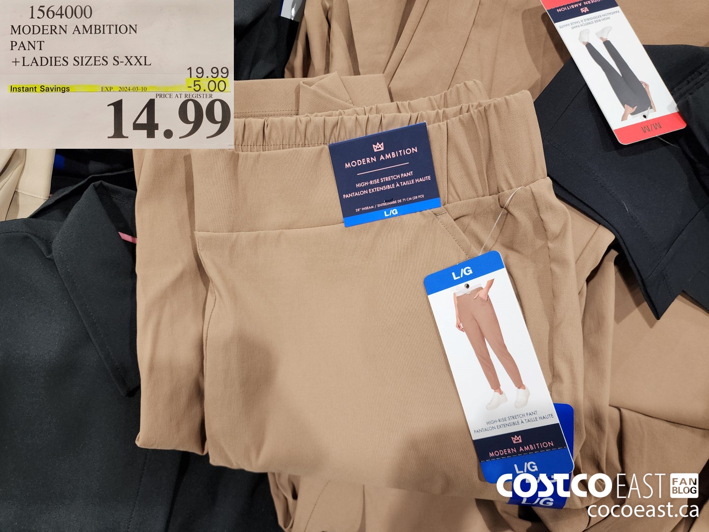 1564000 MODERN AMBITION PANT +LADIES SIZES S-XXL ($5.00 INSTANT SAVINGS EXPIRES ON 2024-03-10) $14.99