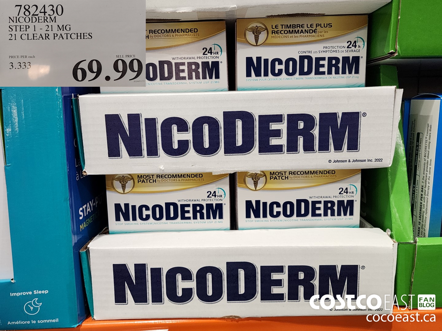 782430 NICODERM STEP 1-21 MG 21 CLEAT PATCHES $69.99