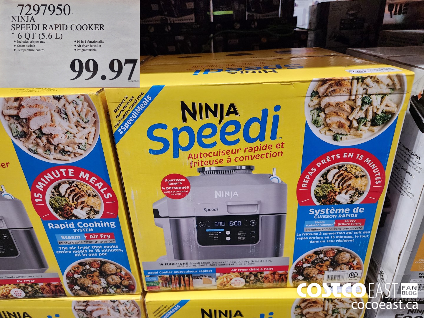 7297950 NINJA SPEEDI RAPID COOKER 6 QT (5.6 L) $99.97