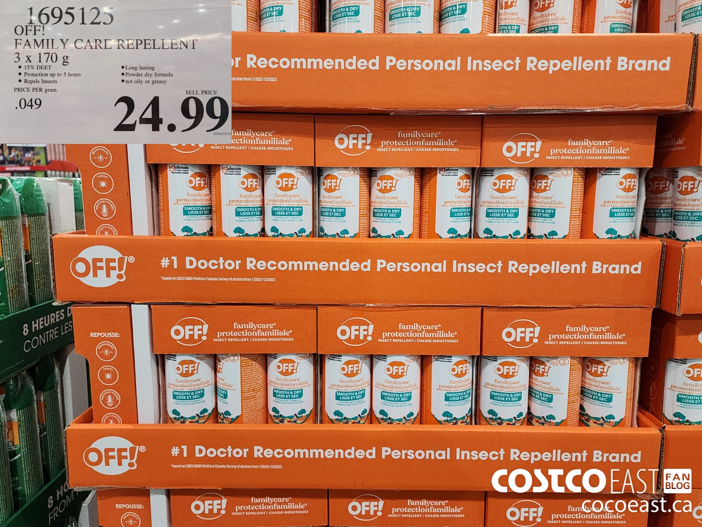 1695125 OFF! FAMILY CARE INSECT REPELLENT 3 x 170ml $24.99