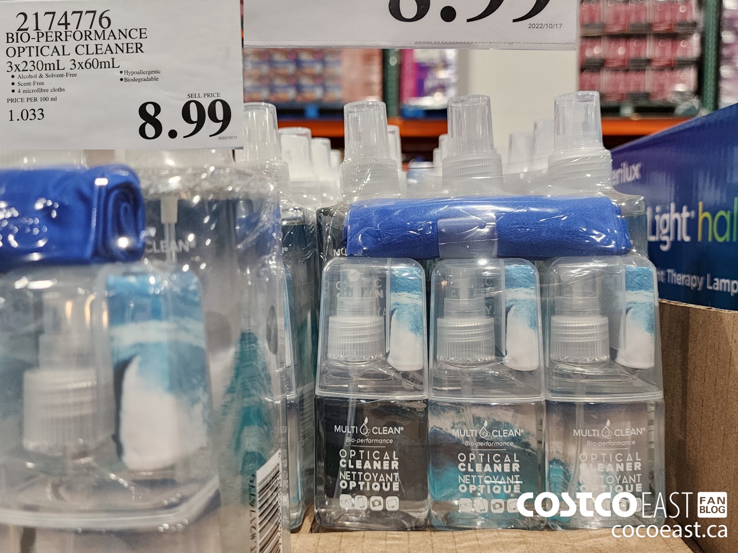 174776 OMNI CLEAN 4 CLOTHS ANTI-GLARE CLEANER 3 X 200ML 3 X 30 ML $8.99