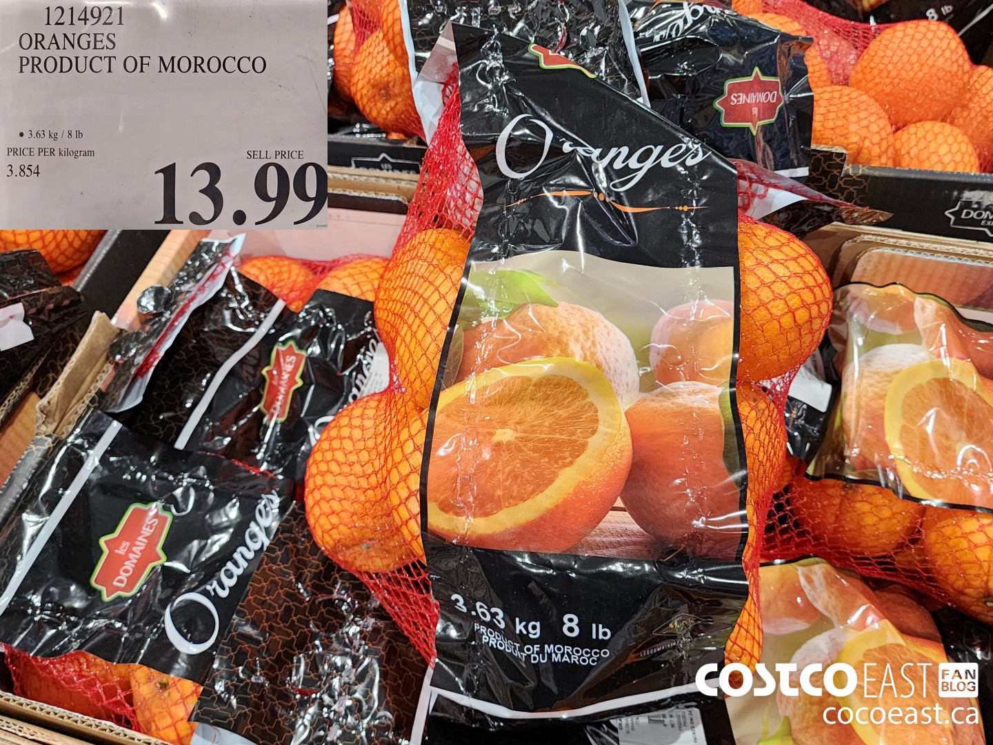 1214921 ORANGES PRODUCT OF MOROCCO $13.99