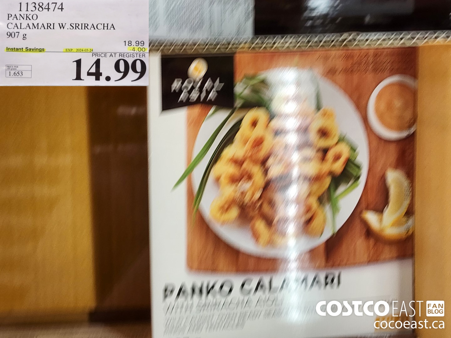 1138474 PANKO CALAMARI W.SRIRACHA 907 g ($4.00 INSTANT SAVINGS EXPIRES ON 2024-03-24) $14.99