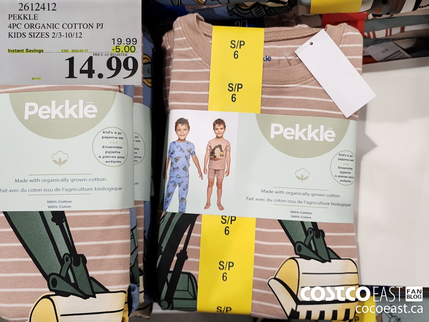2612412 PEKKLE 4PC ORGANIC COTTON PJ KIDS SIZES 2/3-10/12 ($5.00 INSTANT SAVINGS EXPIRES ON 2024-03-17) $14.99