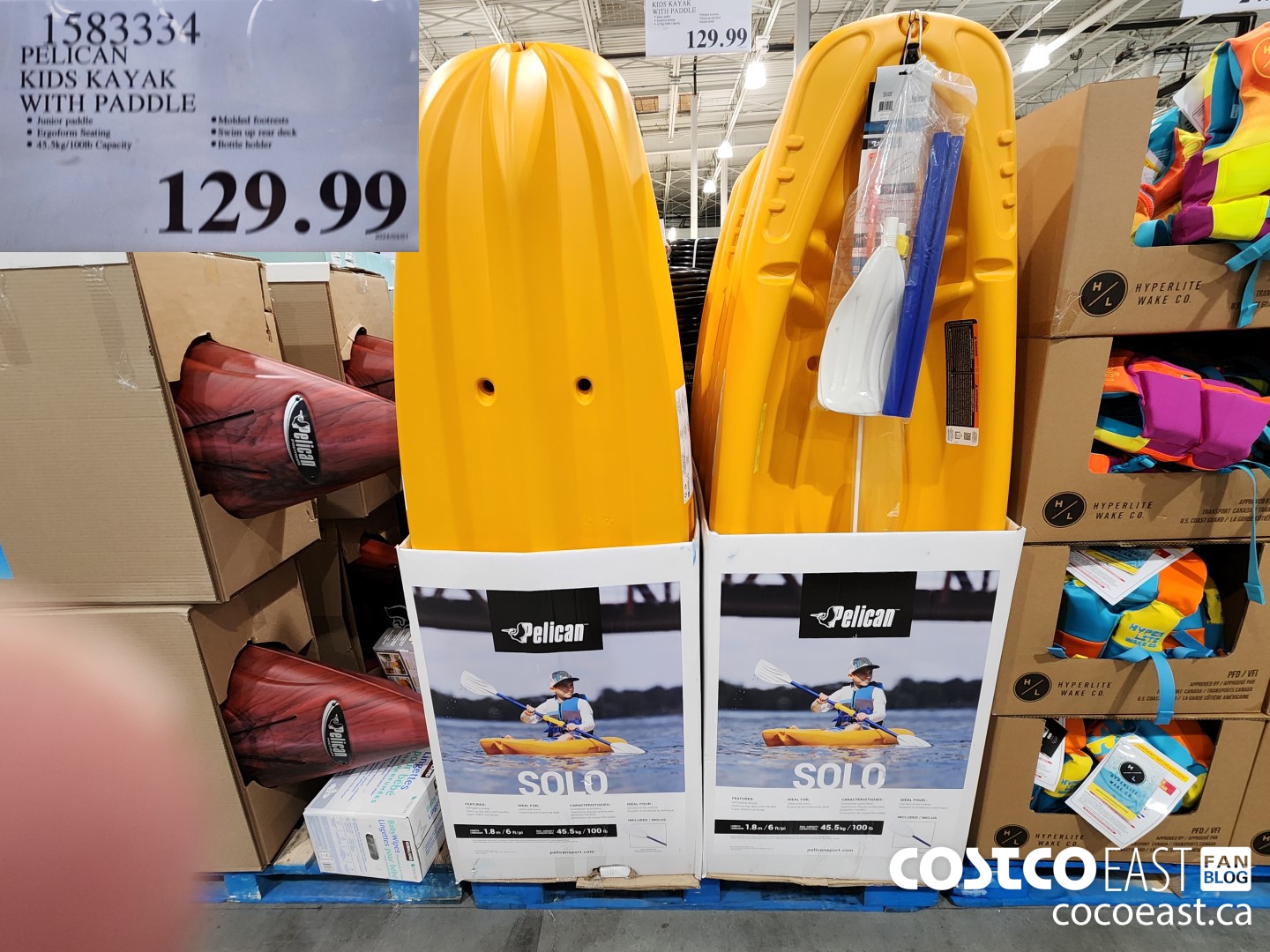 1583334 PELICAN KIDS KAYAK WITH PADDLE $129.99