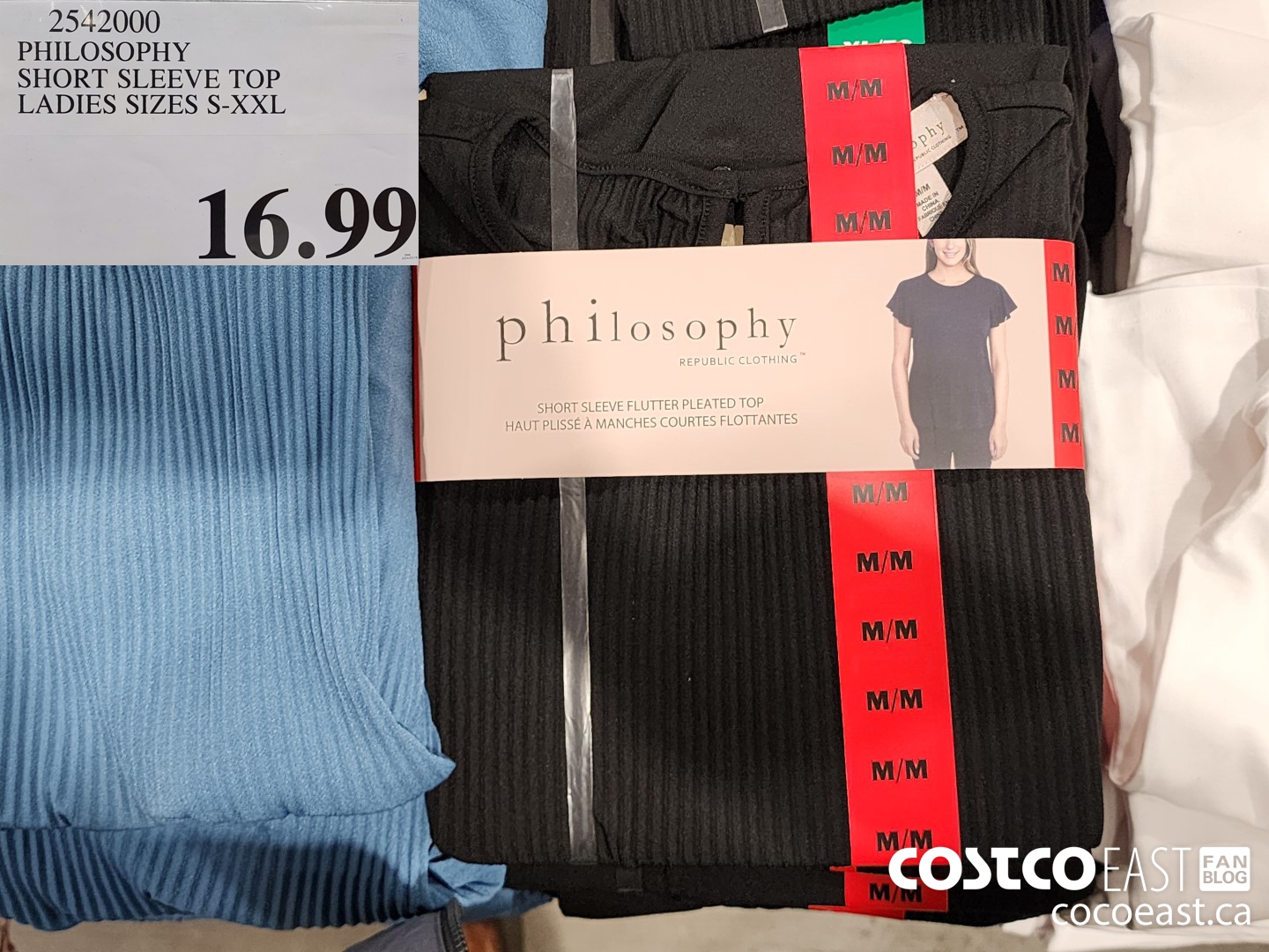 2542000 PHILOSOPHY SHORT SLEEVE TOP LADIES SIZES S-XXL $16.99