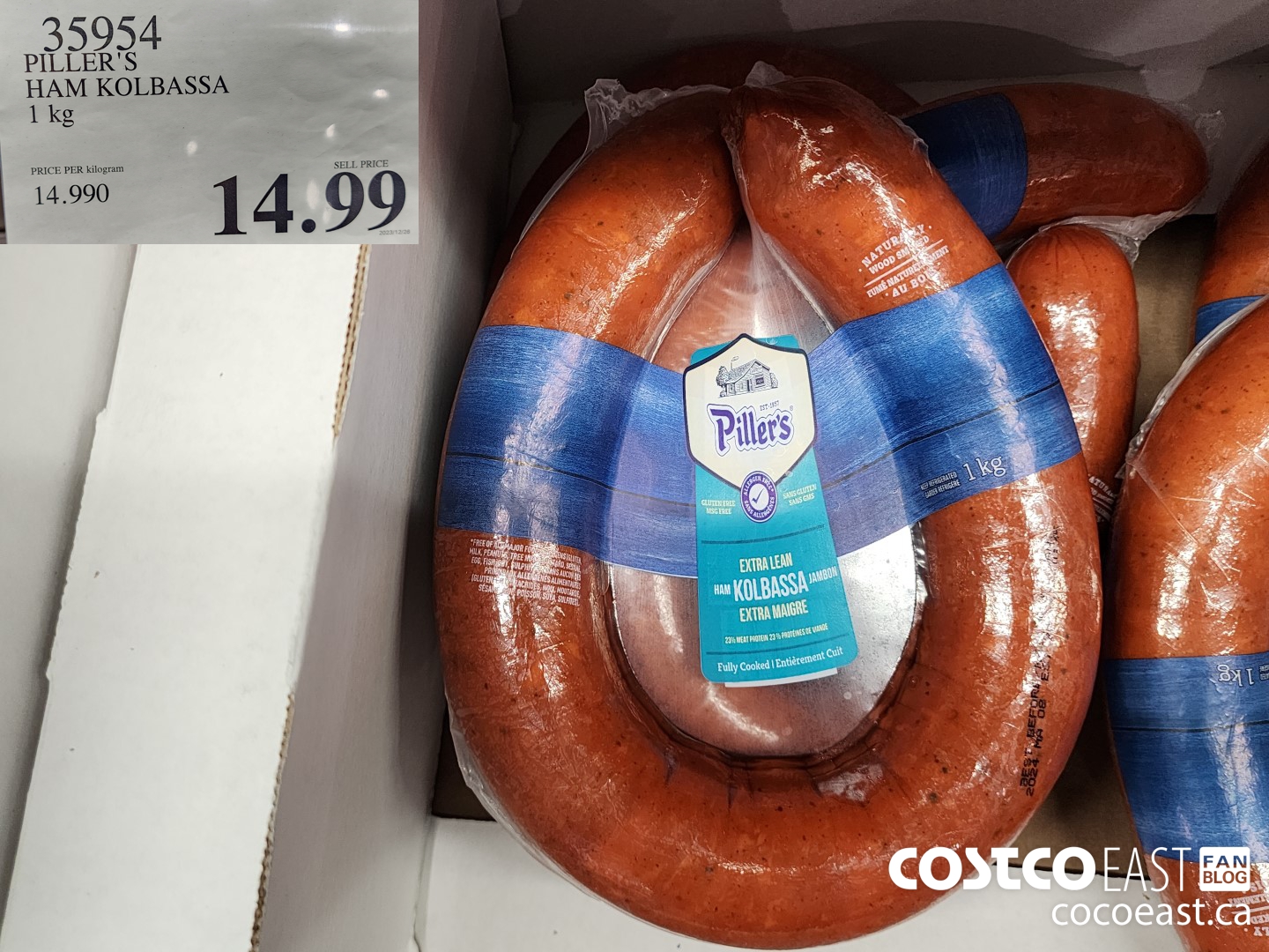 35954 PILLER'S HAM KOLBASSA 1 KG $14.99