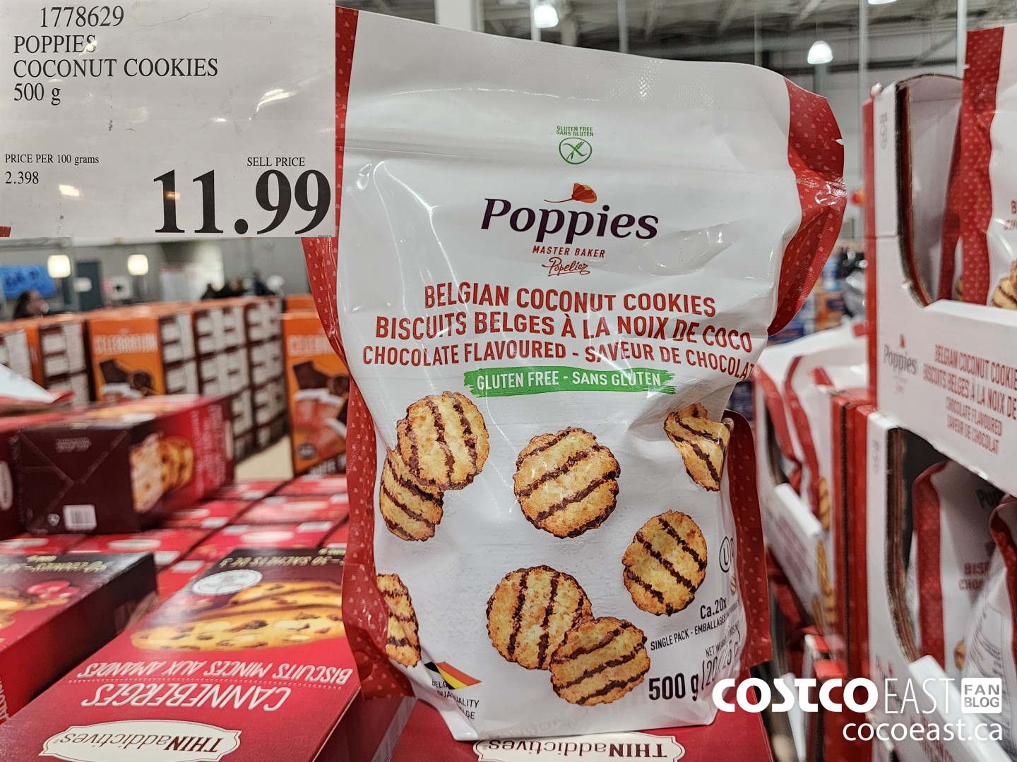 1778629 POPPIES COCONUT COOKIES 500 g $11.99