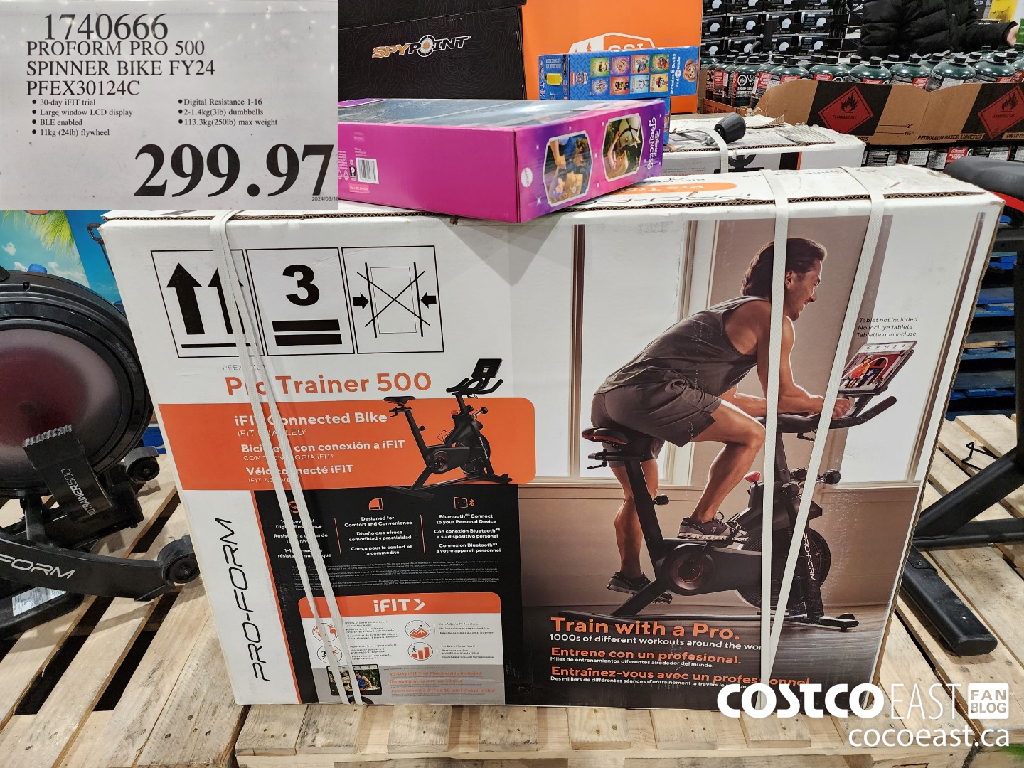 1740666 PROFORM PRO 500 SPINNER BIKE FY24 PFEX30124C $299.97