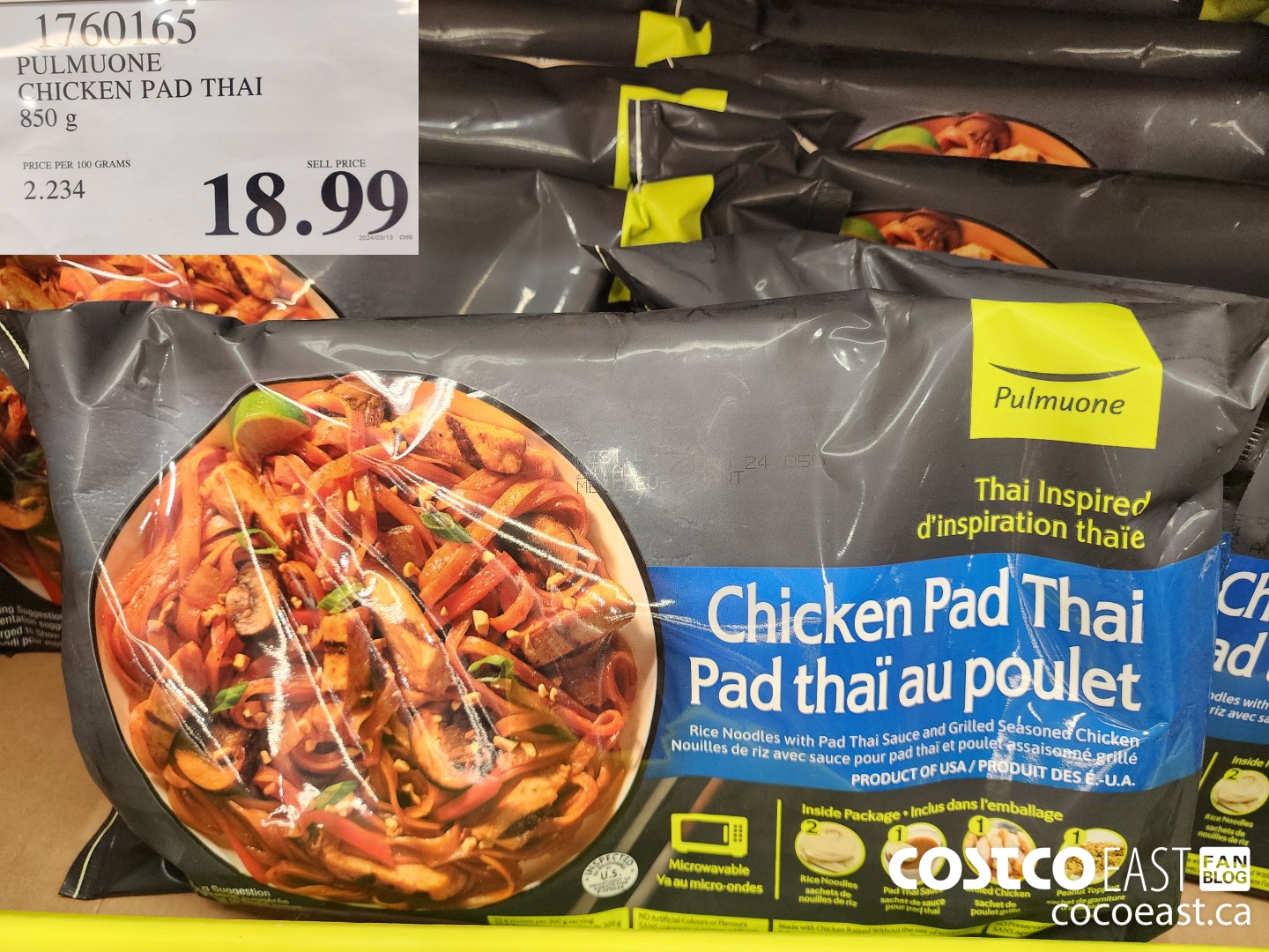 1760165 PULMUONE CHICKEN PAD THAI 850 g $18.99