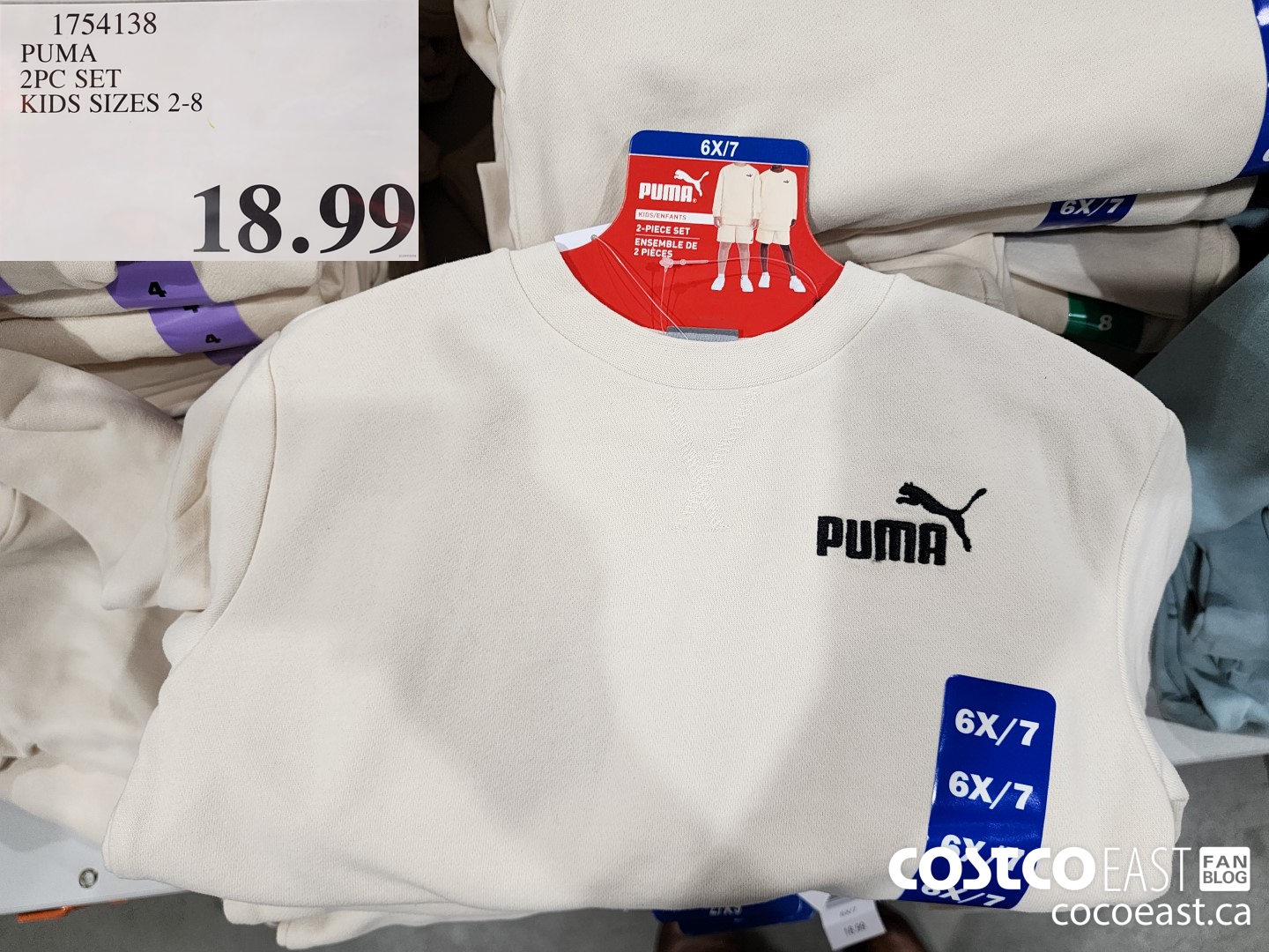 1754138 PUMA 2PC SET KIDS SIZES 2-8 $18.99