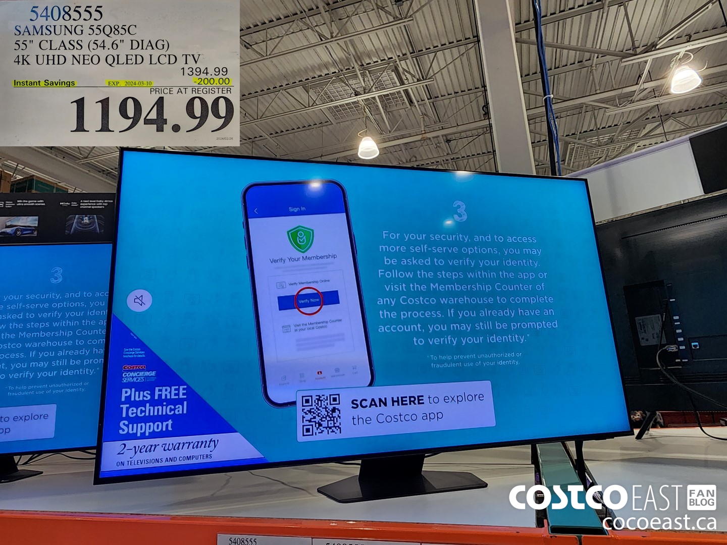 5408555 SAMSUNG 55Q85C 55