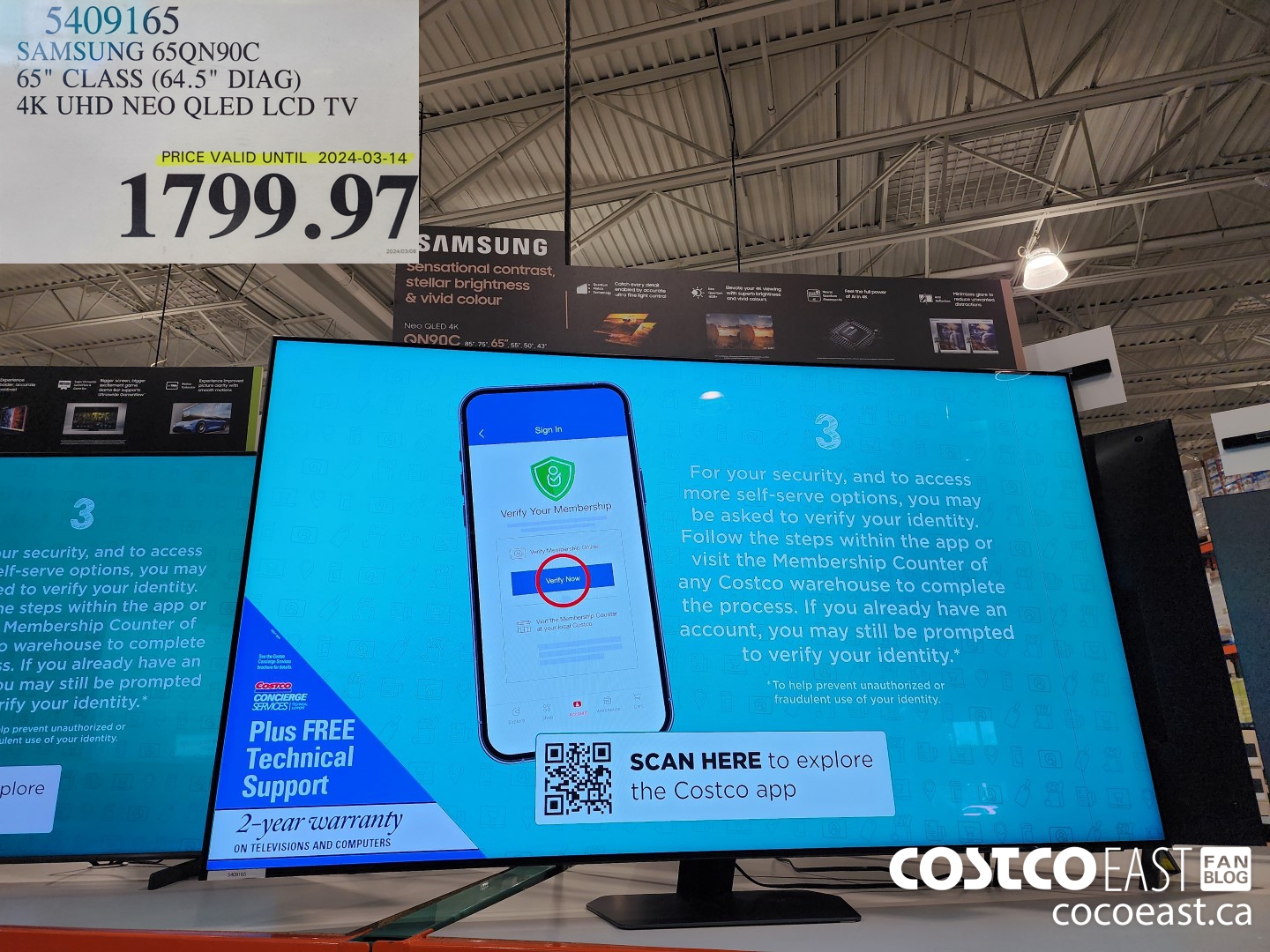 5409165 SAMSUNG 65QN90C 65