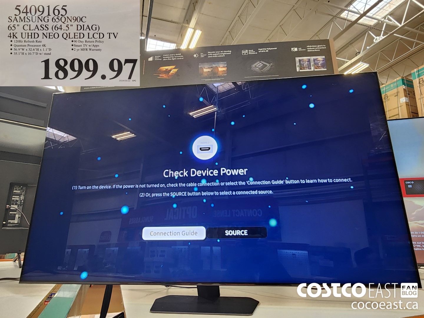 5409165 SAMSUNG 65QN90C 65