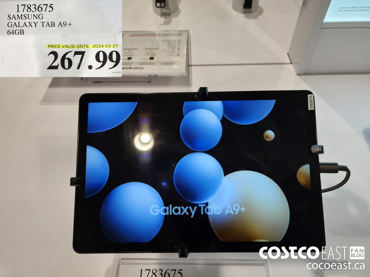 1783675 SAMSUNG GALAXY TAB A9+ 64GB $267.99