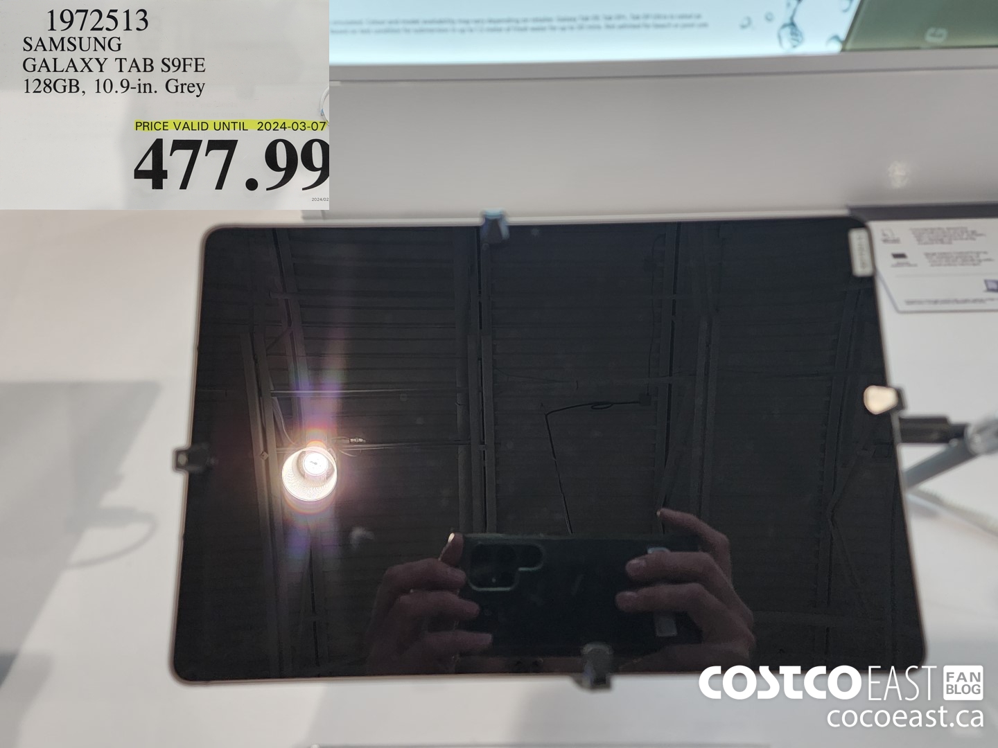 1972513 SAMSUNG GALAXY TAB S9FE 128GB, 10.9-in. Grey $477.99