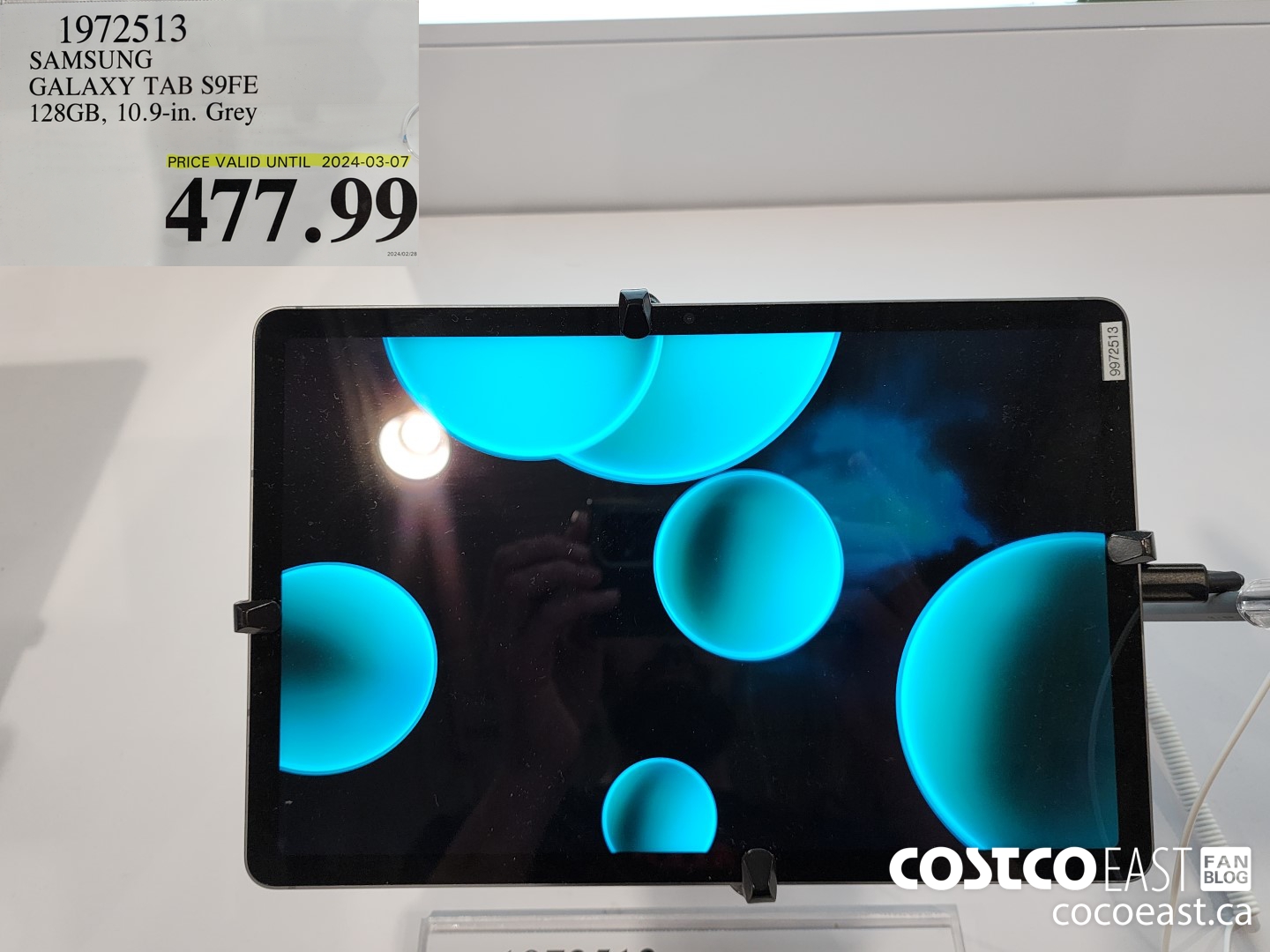 1972513 SAMSUNG GALAXY TAB S9FE 128GB, 10.9-in. Grey $477.99