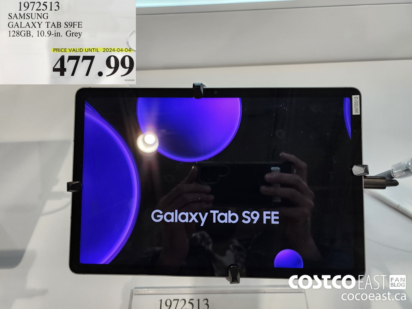 1972513 SAMSUNG GALAXY TAB S9FE 128GB, 10.9-in. Grey $477.99