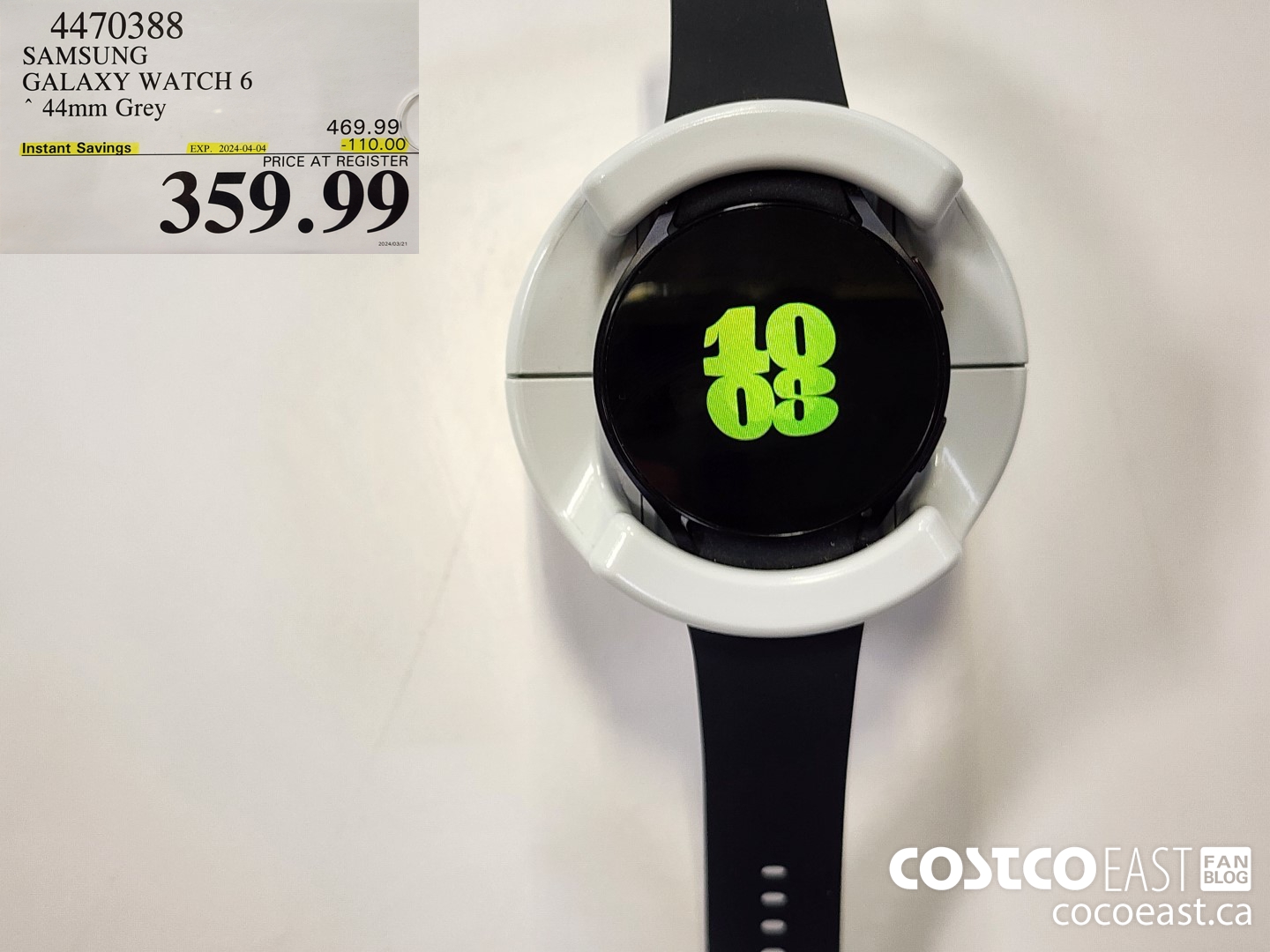 4470388 SAMSUNG GALAXY WATCH 6 44mm Grey ($110.00 INSTANT SAVINGS EXPIRES ON 2024-04-04) $359.99