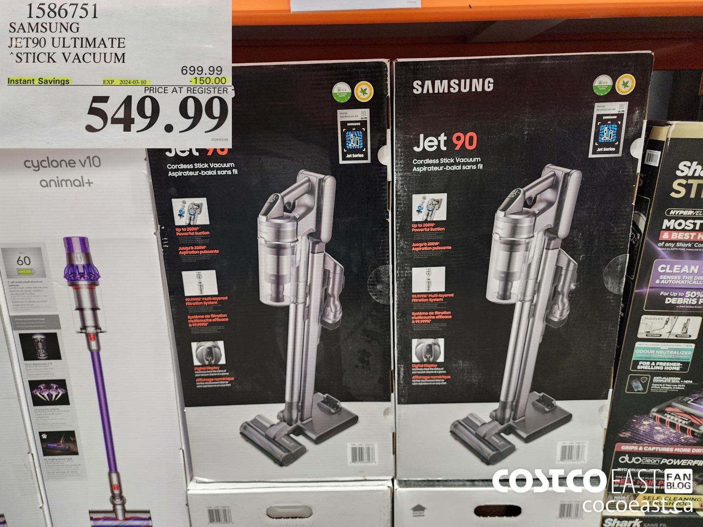 1586751 SAMSUNG JET90 ULTIMATE STICK VACUUM ($150.00 INSTANT SAVINGS EXPIRES ON 2024-03-10) $549.99