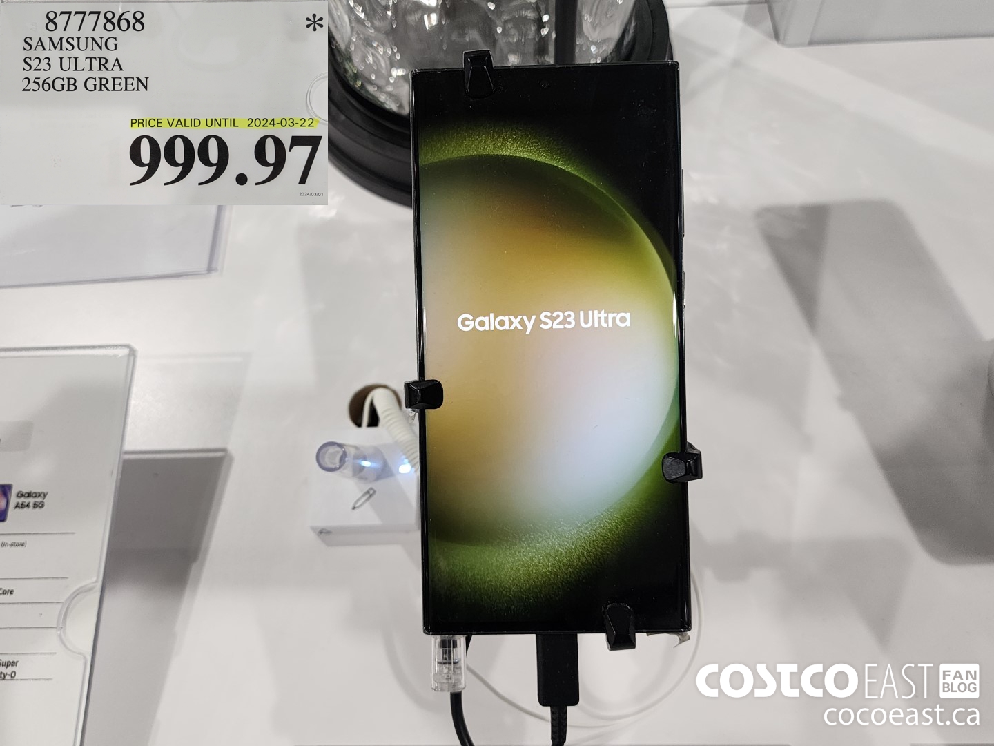 8777868 SAMSUNG S23 ULTRA 256GB GREEN $999.97