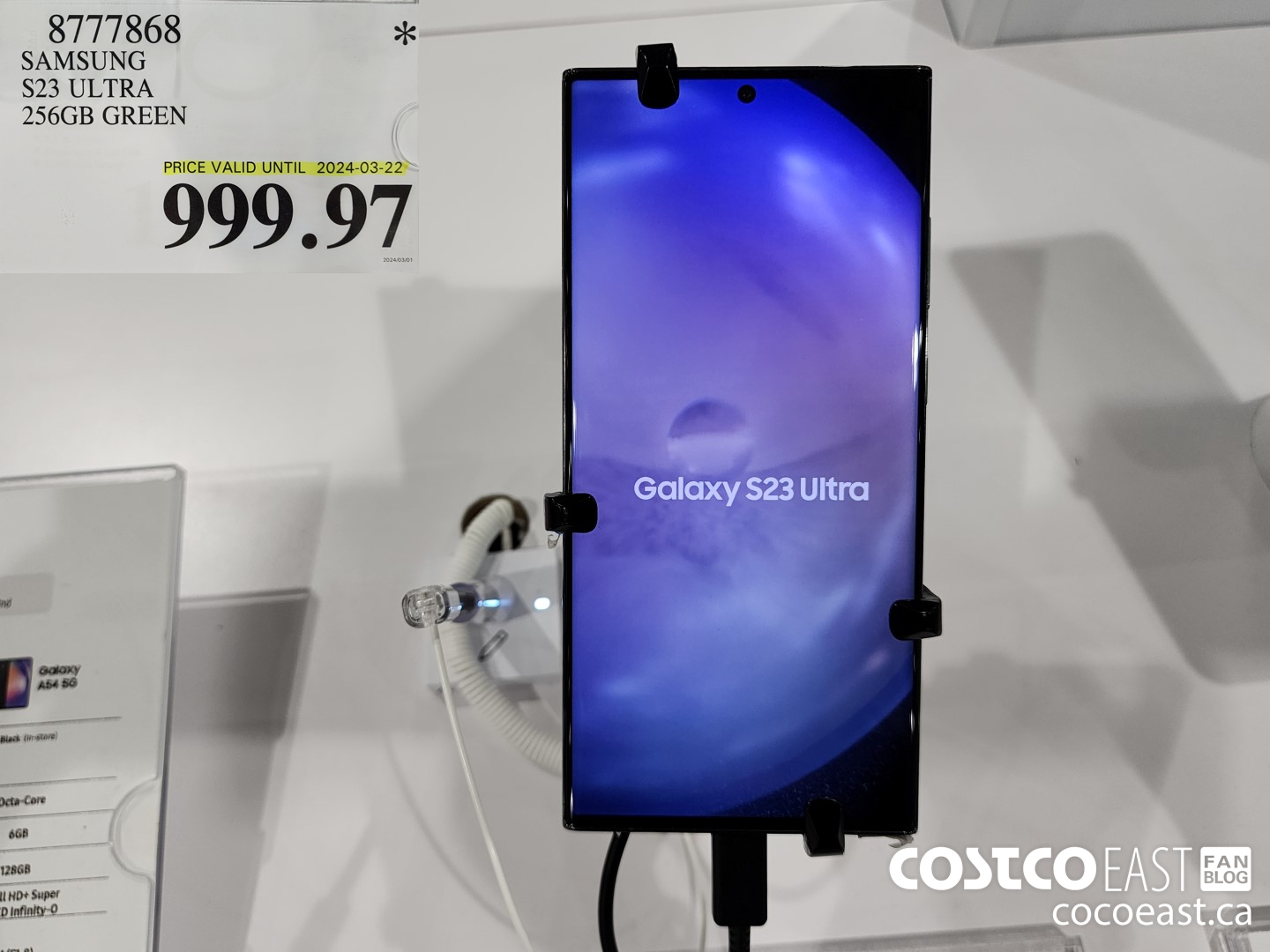 8777868 SAMSUNG S23 ULTRA 256GB GREEN $999.97