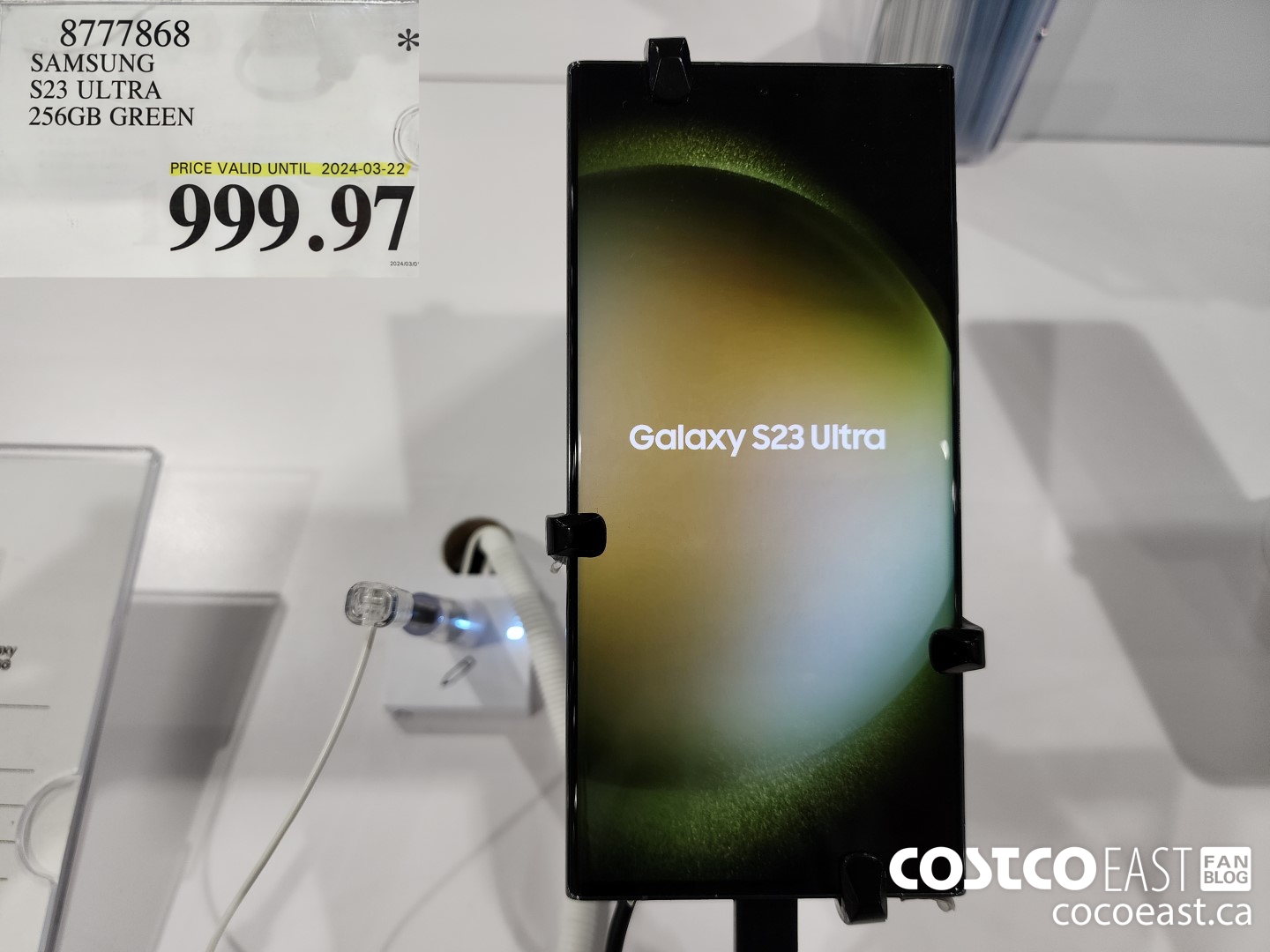 8777868 SAMSUNG S23 ULTRA 256GB GREEN $999.97