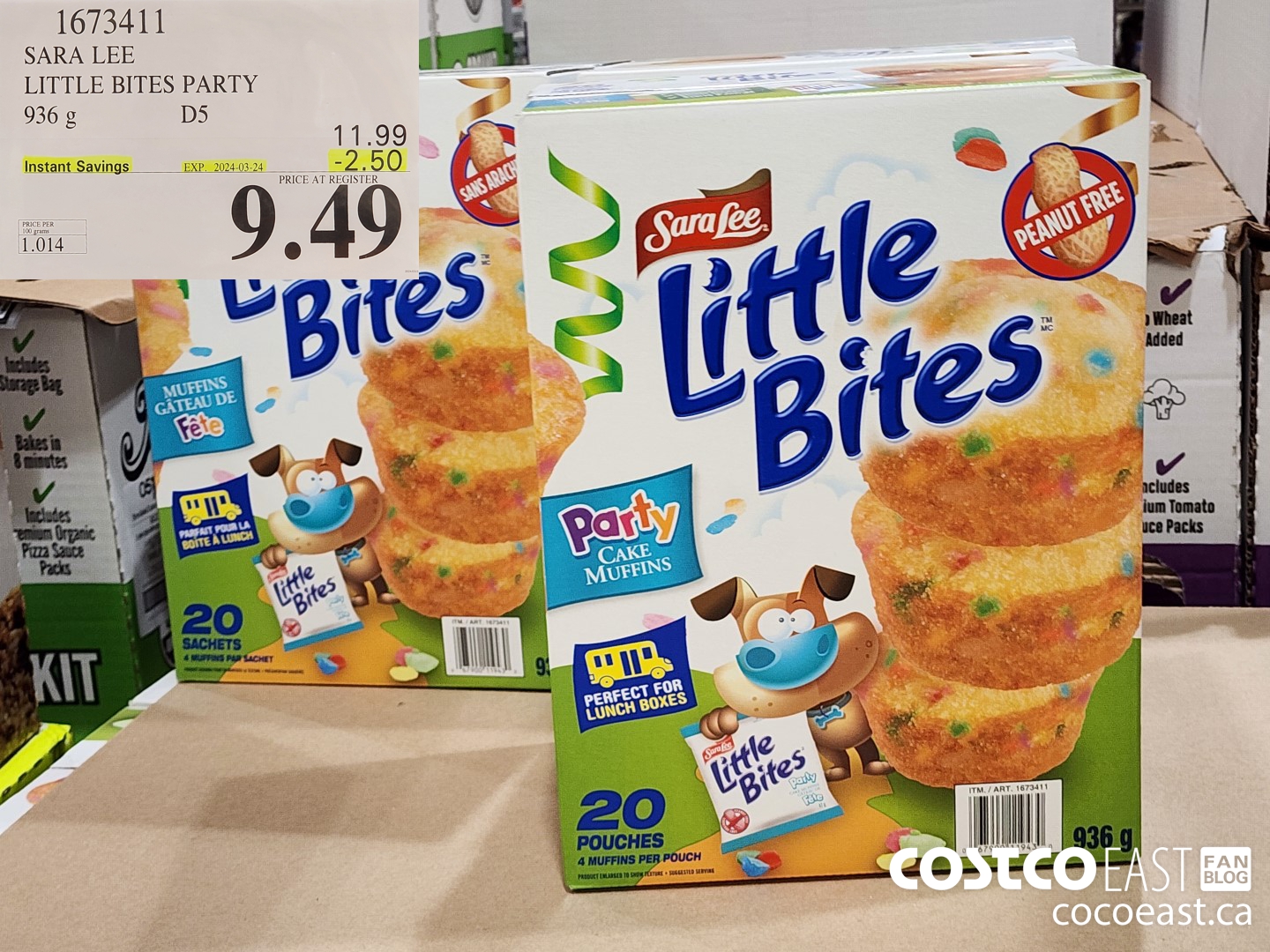1673411 SARA LEE LITTLE BITES PARTY 936 G ($2.50 INSTANT SAVINGS EXPIRES ON 2024-03-24) $9.49