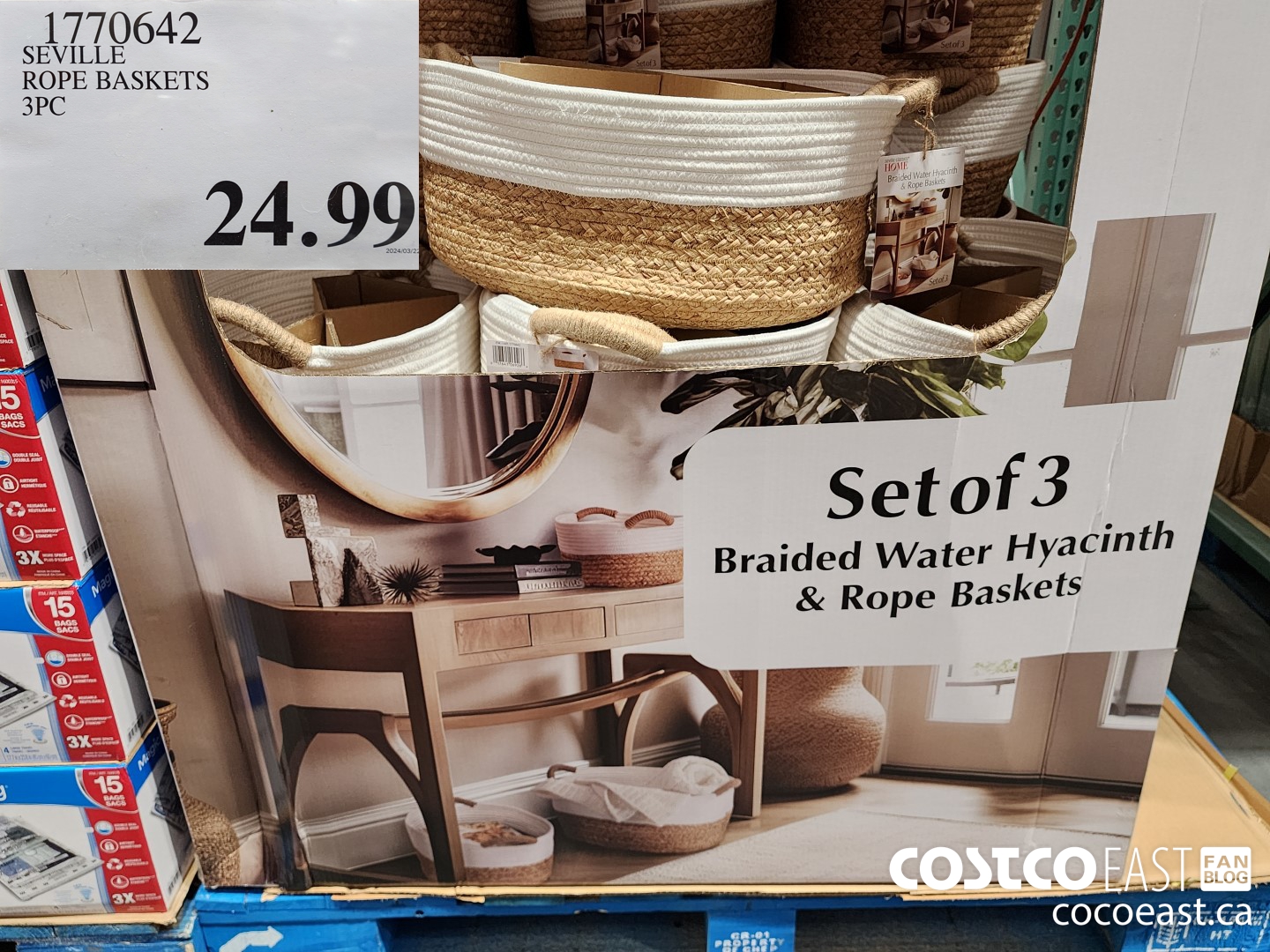 1770642 SEVILLE ROPE BASKETS 3PC $24.99