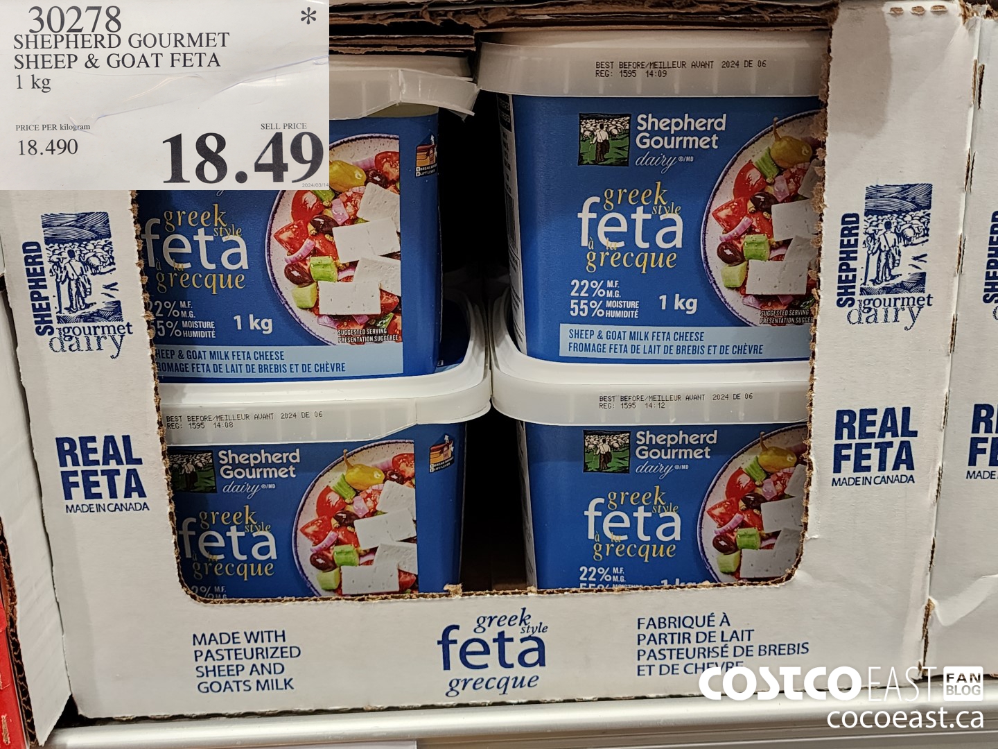 30278 SHEPHERD GOURMET SHEEP & GOAT FETA 1 kg $18.49