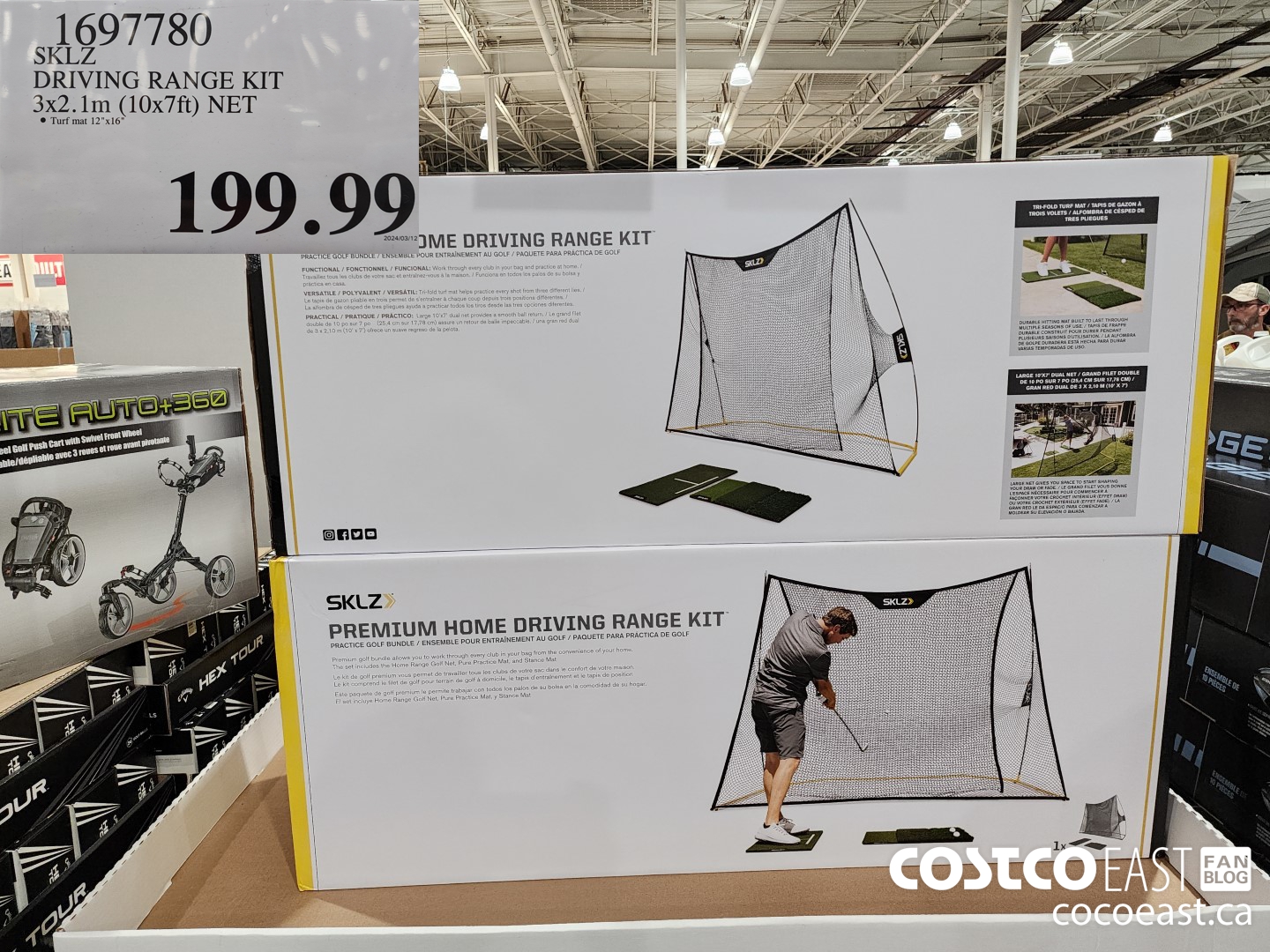 1697780 SKLZ DRIVING RANGE KIT 3x2.1m (10x7ft) NET $199.99