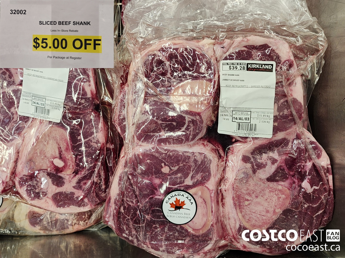 32002 SLICED BEEF SHANK ($5.00 INSTANT SAVINGS)