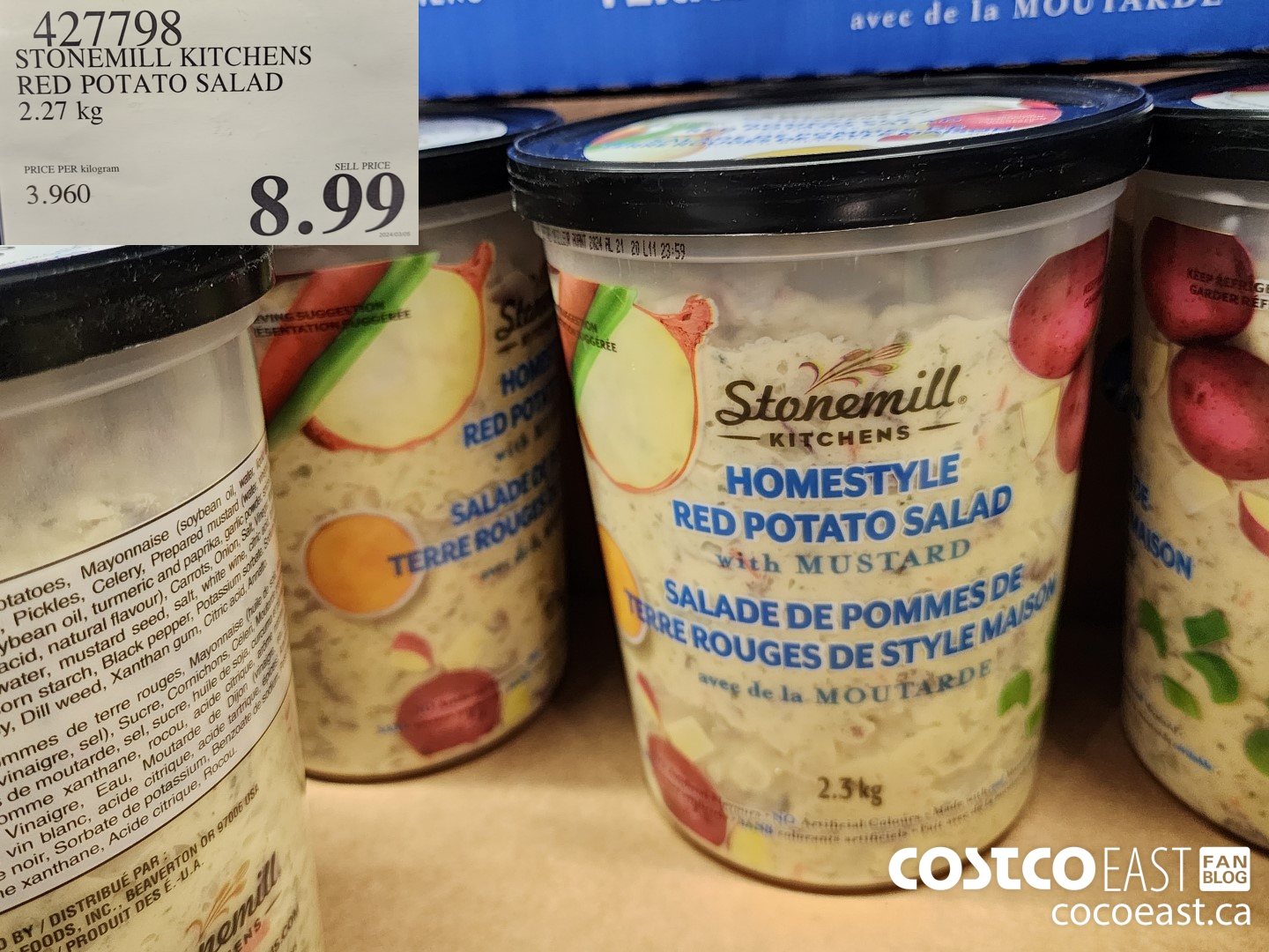 427798 STONEMILL KITCHENS RED POTATO SALAD 2.27 KG $8.99