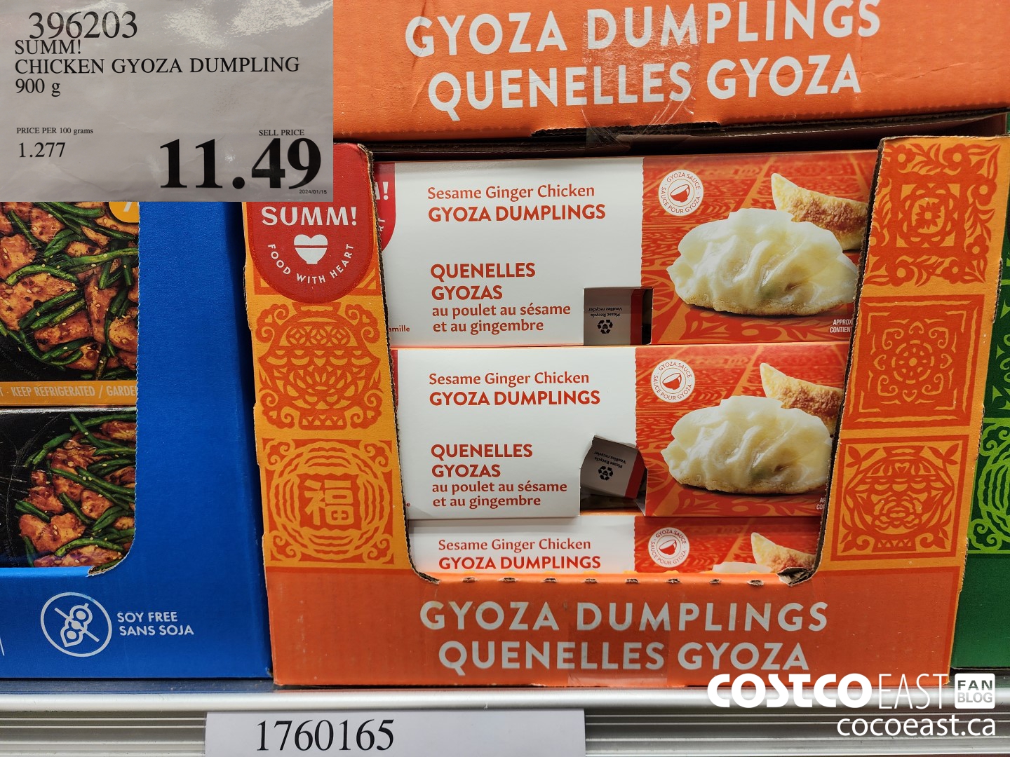 396203 SUMM! CHICKEN GYOZA DUMPLING 900G $11.49