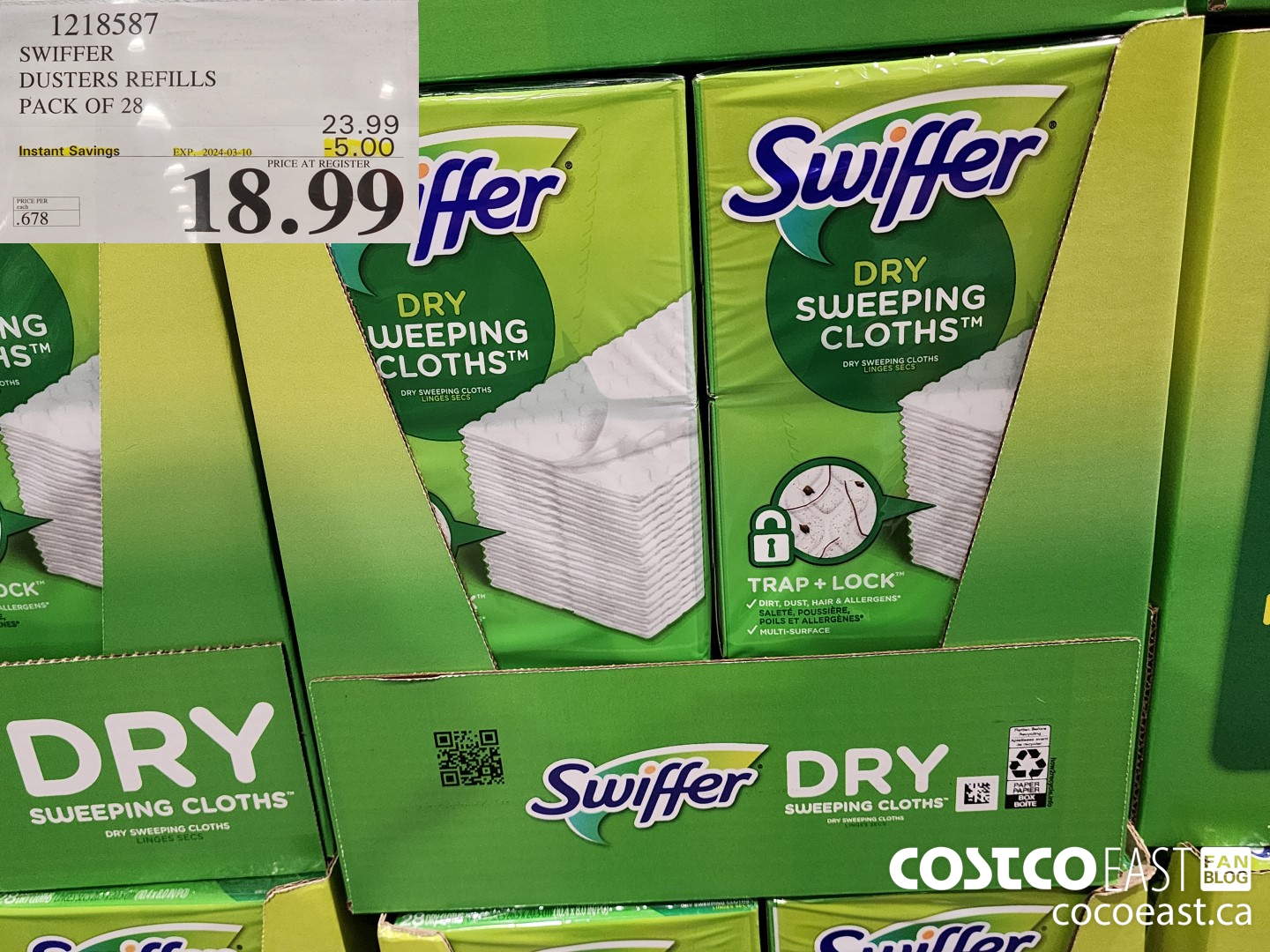 1218587 SWIFFER DUSTERS REFILLS PACK OF 28 ($5.00 INSTANT SAVINGS EXPIRES ON 2024-03-10) $18.99