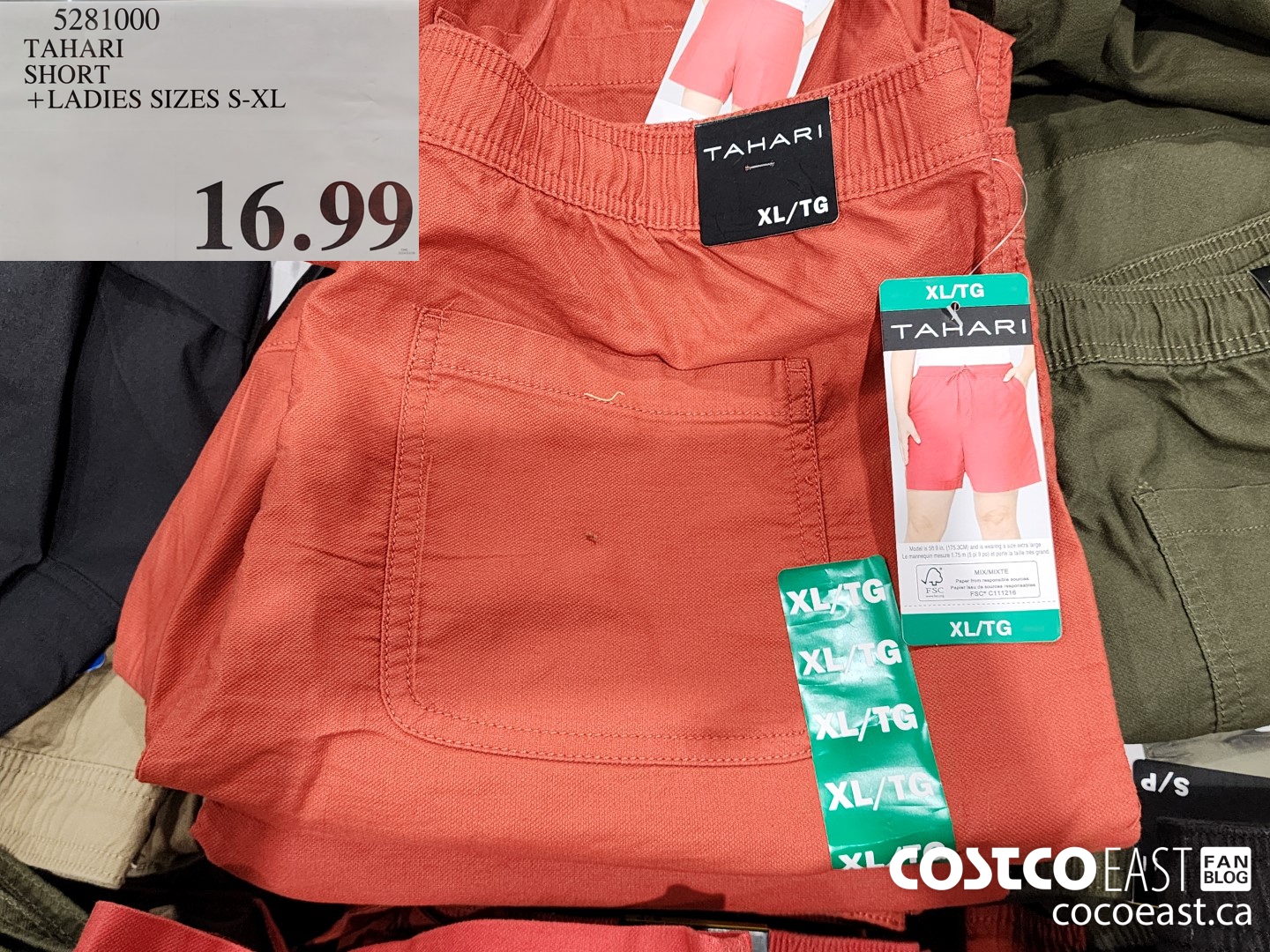 5281000 TAHARI SHORT +LADIES SIZES S-XL $16.99