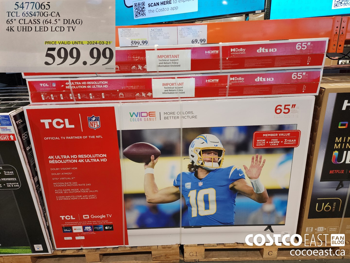 5477065 TCL 65S470G-CA 65