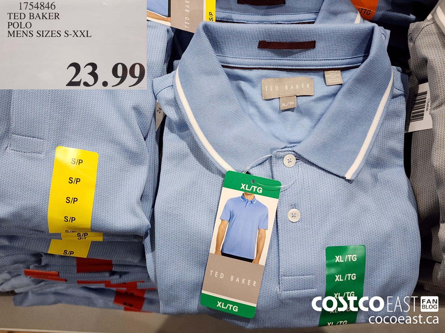 1754846 TED BAKER POLO MENS SIZES S-XXL $23.99