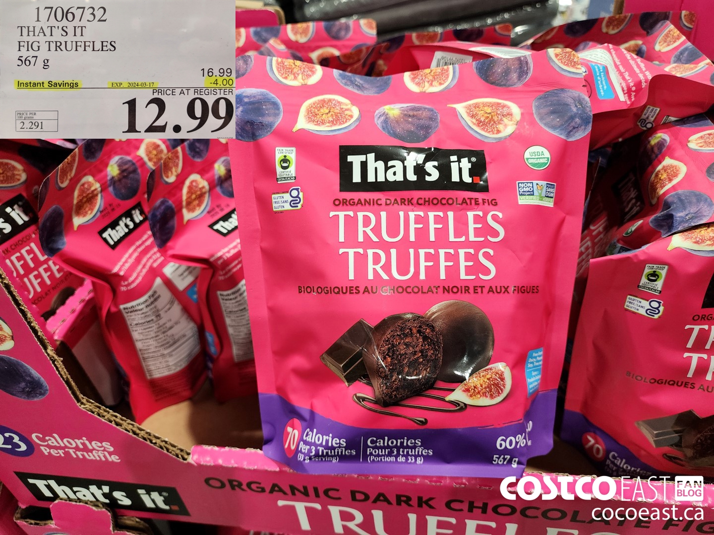1706732 THAT'S IT FIG TRUFFLES 567 g ($4.00 INSTANT SAVINGS EXPIRES ON 2024-03-17) $12.99