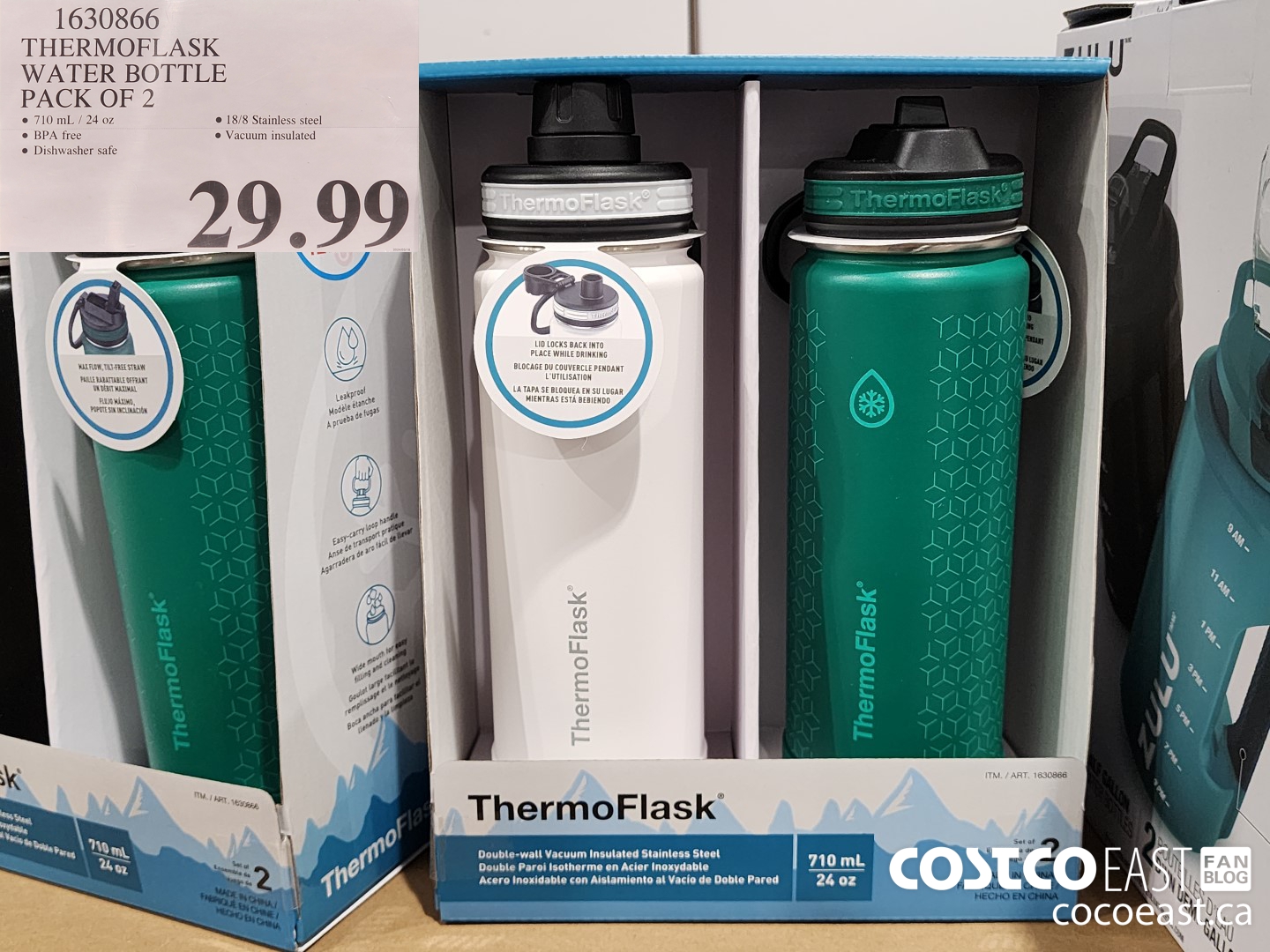 1630866 THERMOFLASK WATER BOTTLE PACK OF 2 $29.99