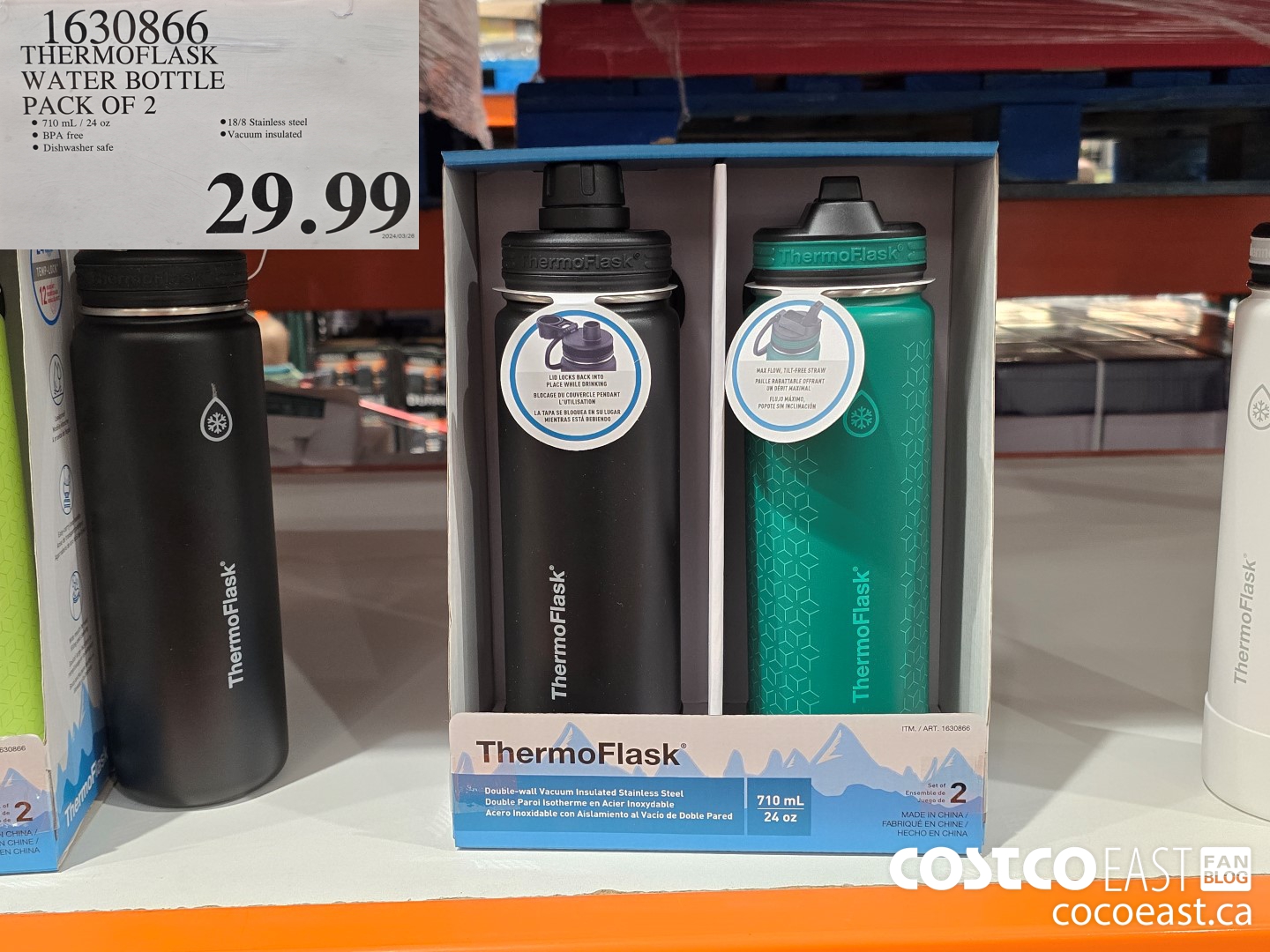1630866 THERMOFLASK WATER BOTTLE PACK OF 2 $29.99